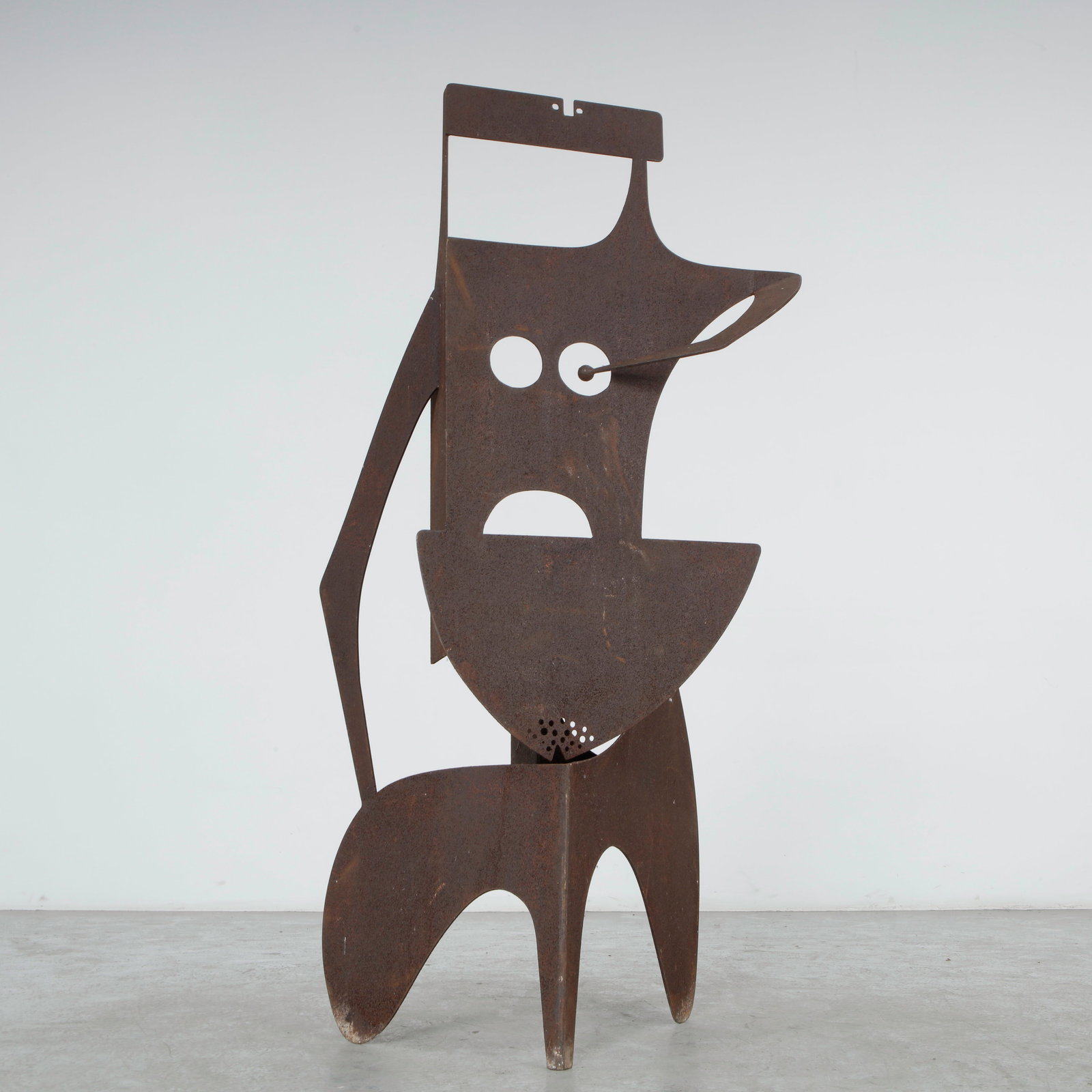 Contemporary French Metal Sculpture, Artisan-Crafted, 1980s (1 of 14)