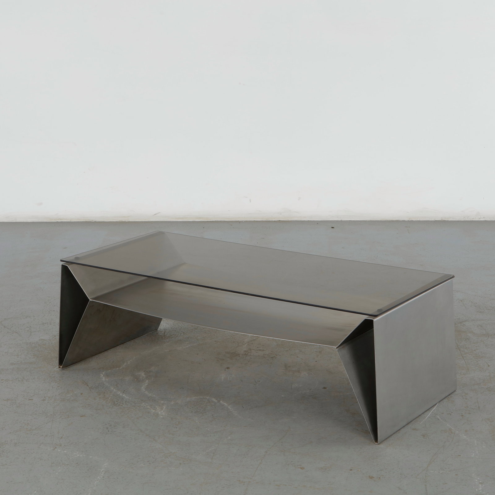 Stainless Steel Coffee Table in the style of Maria Pergay, 1980s (1 of 16)