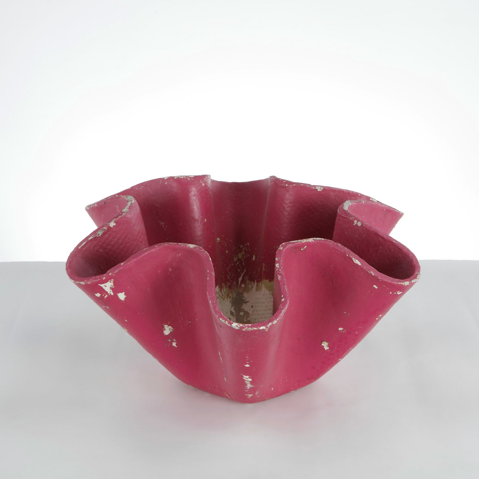 Willy Guhl, Small Clamshell Planter, 1960s: This fiber-cement handkerchief planter_designed by Swiss modernist Willy Guhl for Eternit in the 1950s_is a highly sought-after example of mid-century industrial bio-design. Its eye-catching