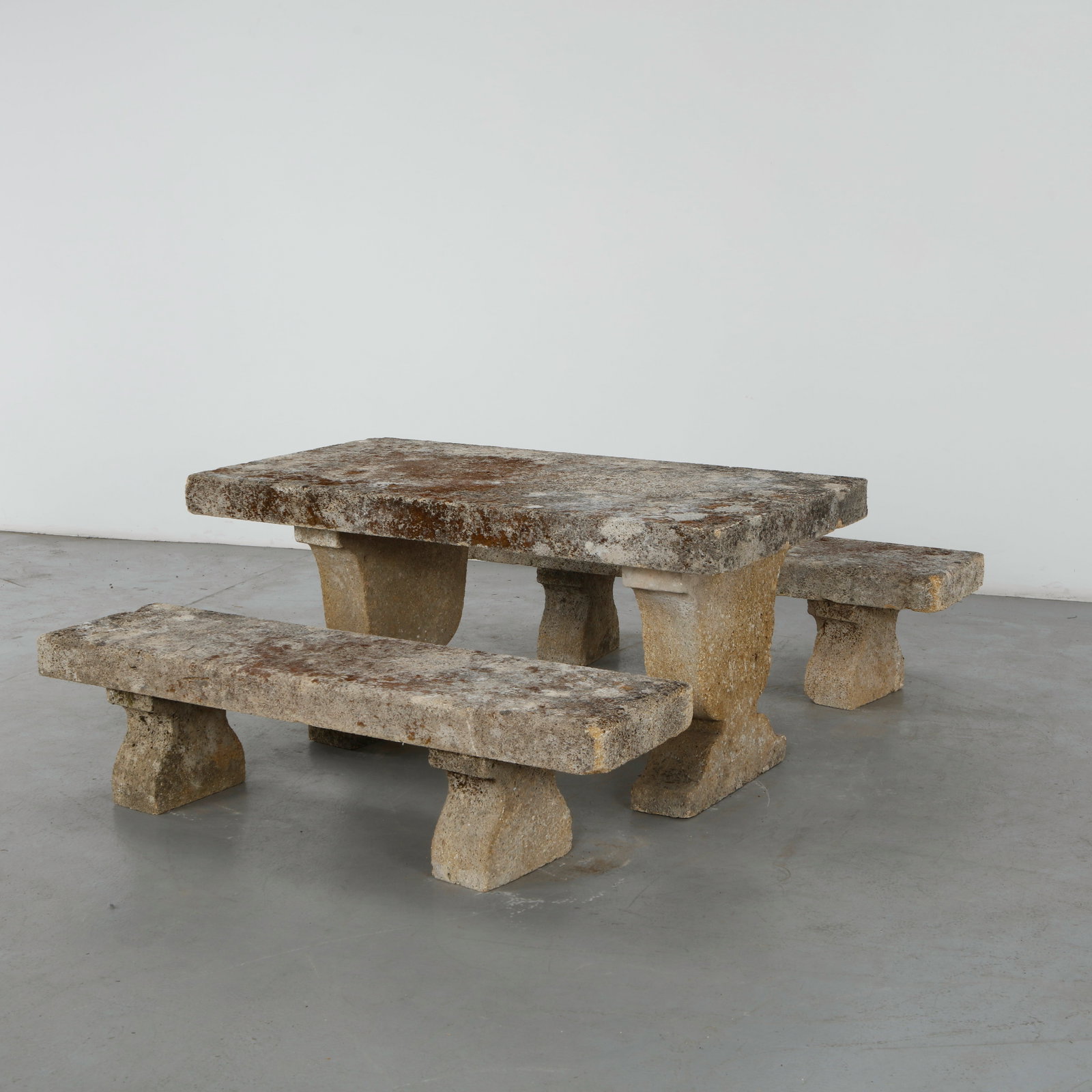 Stone Garden Dining Set, 1960s (1 of 20)