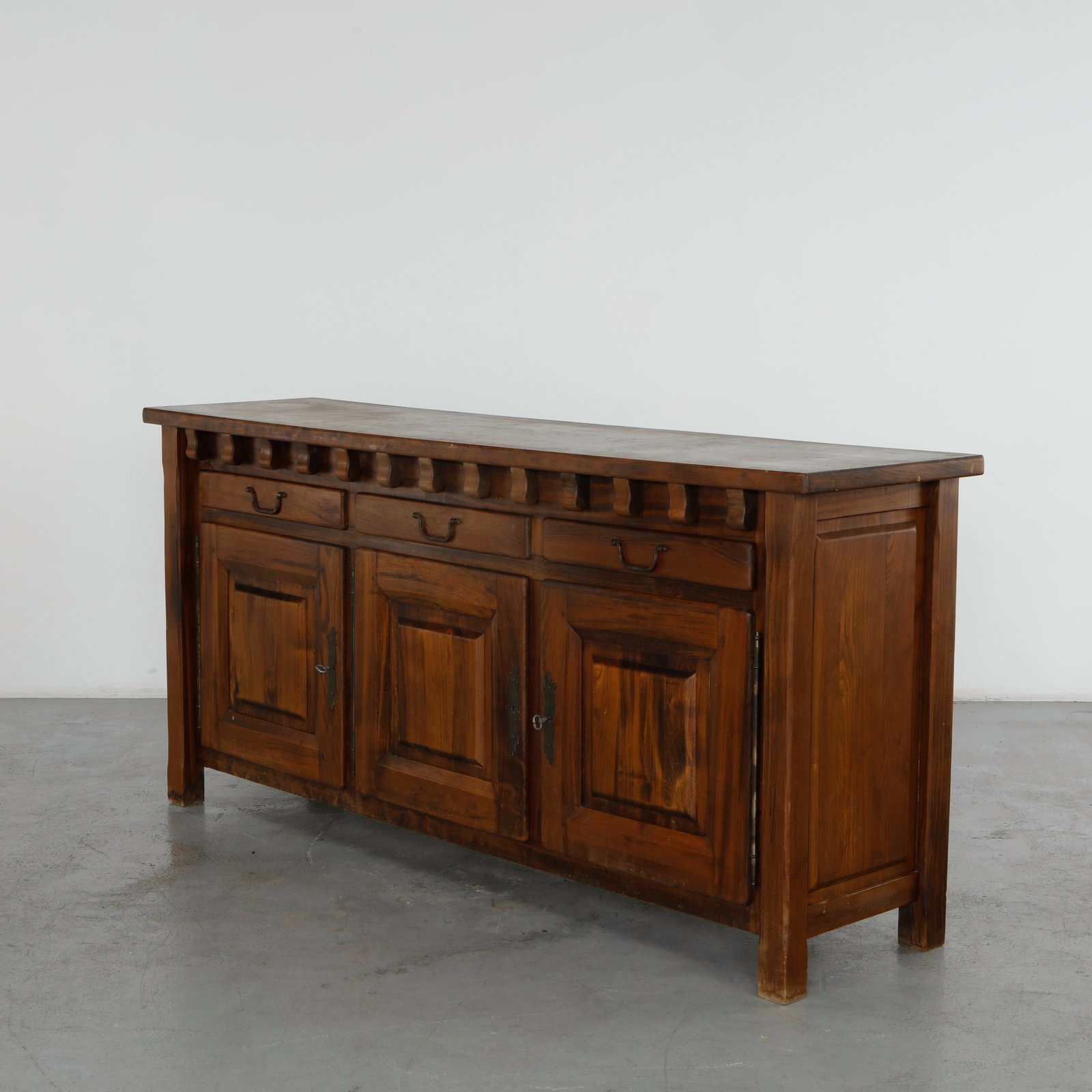 French Brutalist Sideboard in the style of Olavi Hanninen, 1960s (1 of 20)