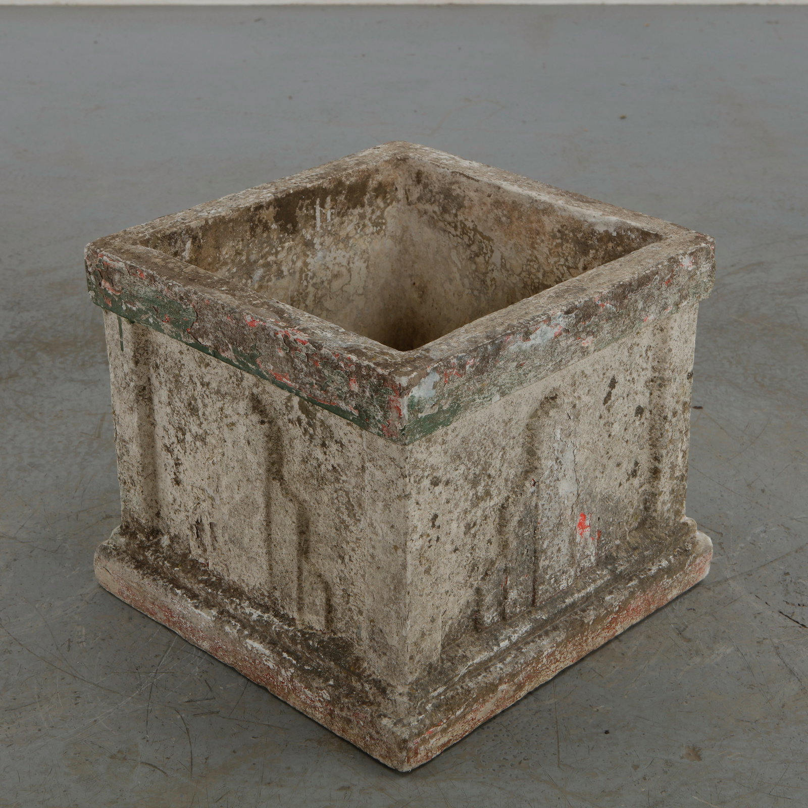 French Square Concrete Planter, 1960s (1 of 11)