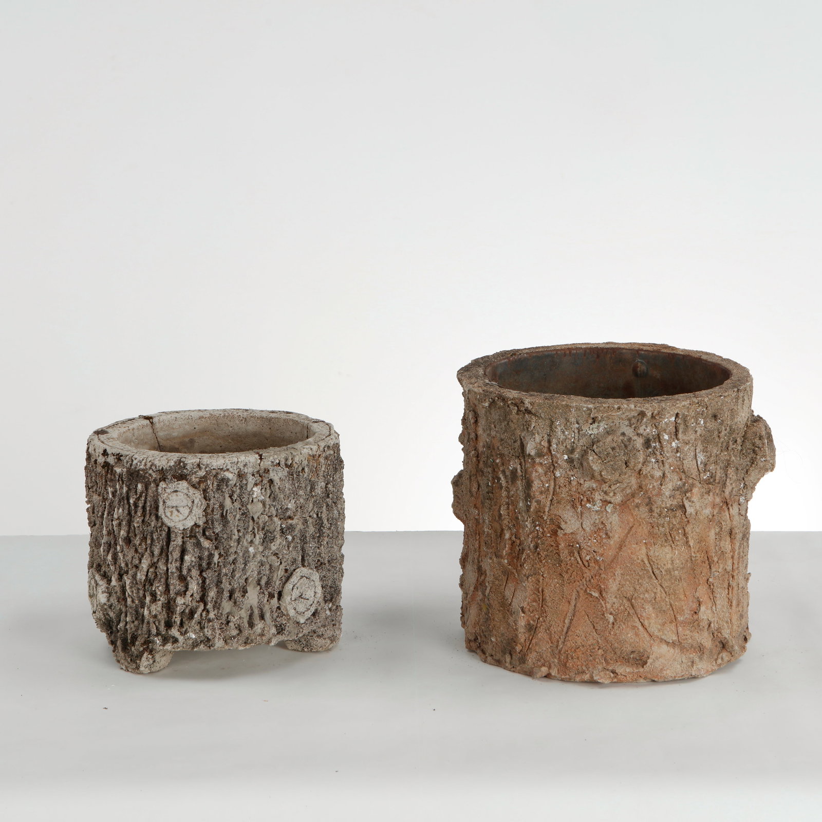 Pair of Faux Bois Planters, 1960s (1 of 15)