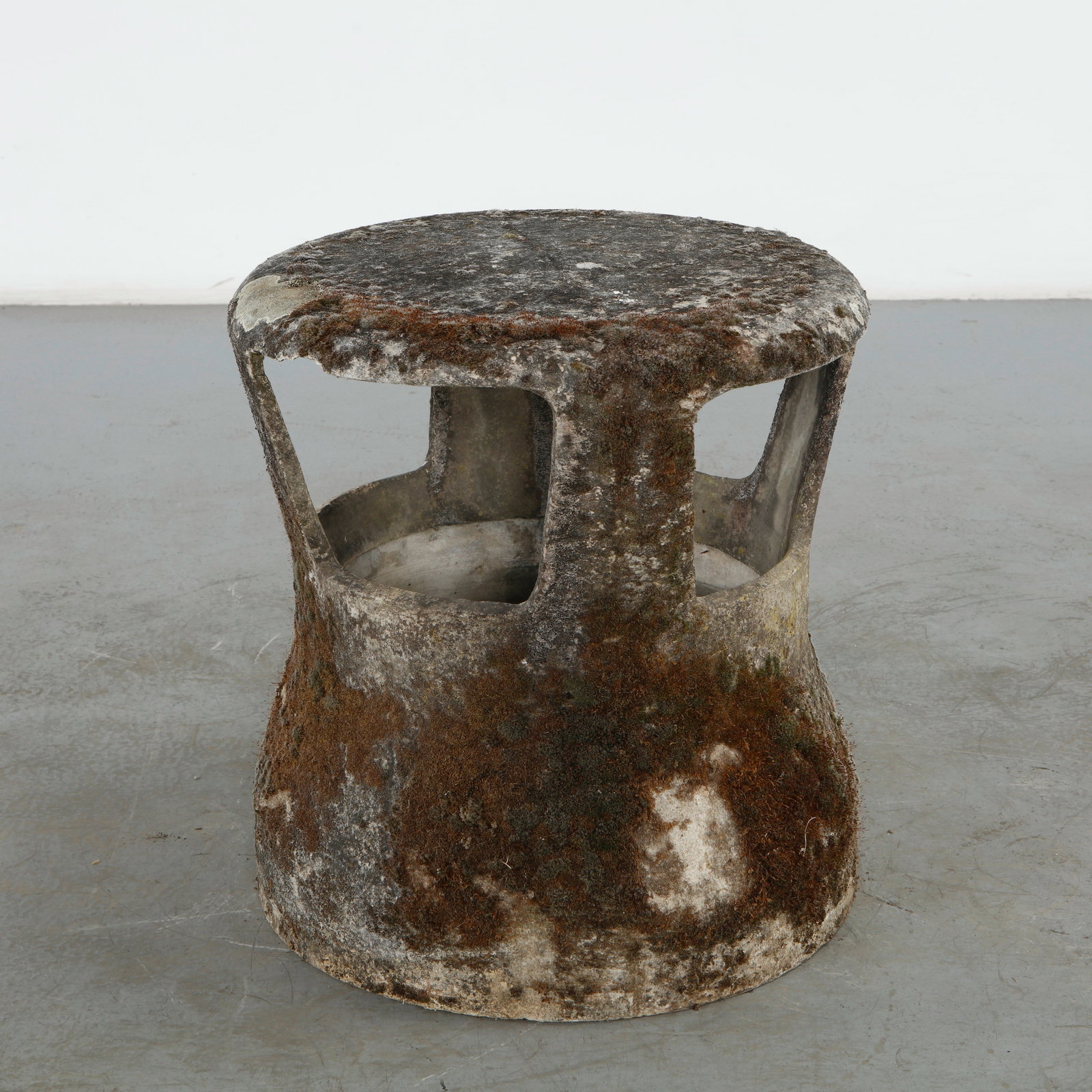 Willy Guhl, Side Table, 1960s: This mid-century modern fiber cement side table by Willy Guhl is a highly coveted example of Swiss functionalist design. Its dual-purpose engineering allows it to seamlessly transition between a sturd