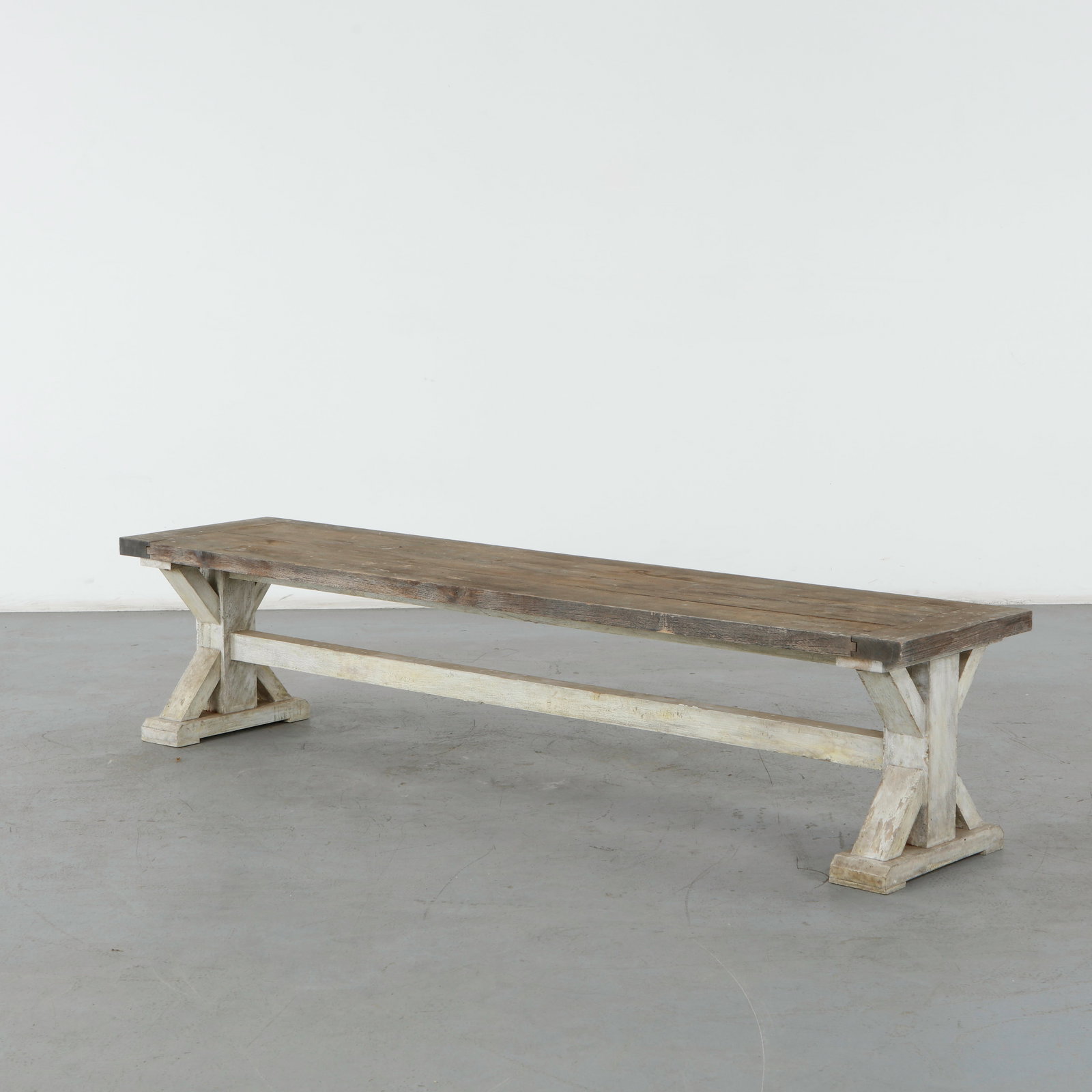 Monumental Outdoor Wood Bench, 1960s (1 of 16)