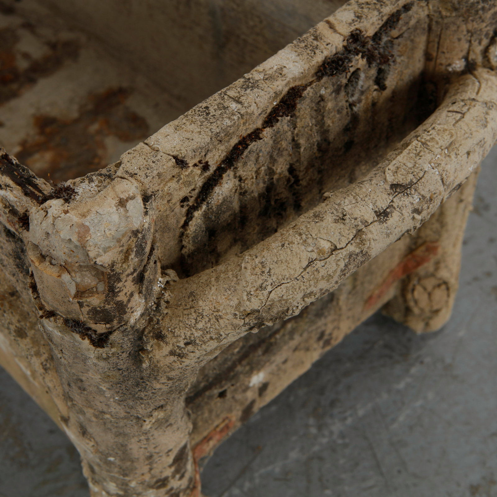 Faux Bois Rectangular Planter, 1960s - 11
