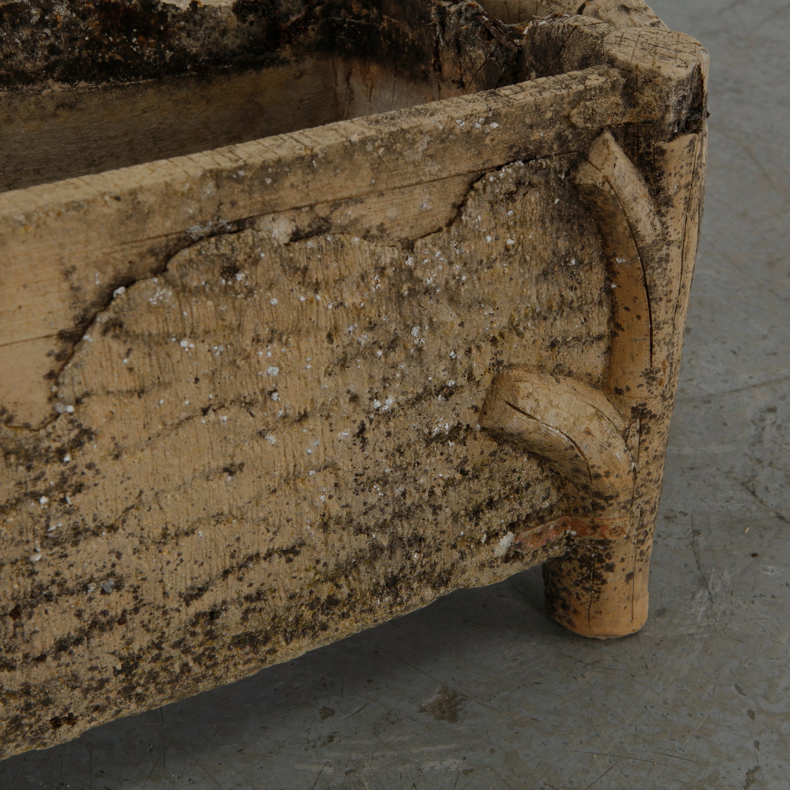 Faux Bois Rectangular Planter, 1960s - 12