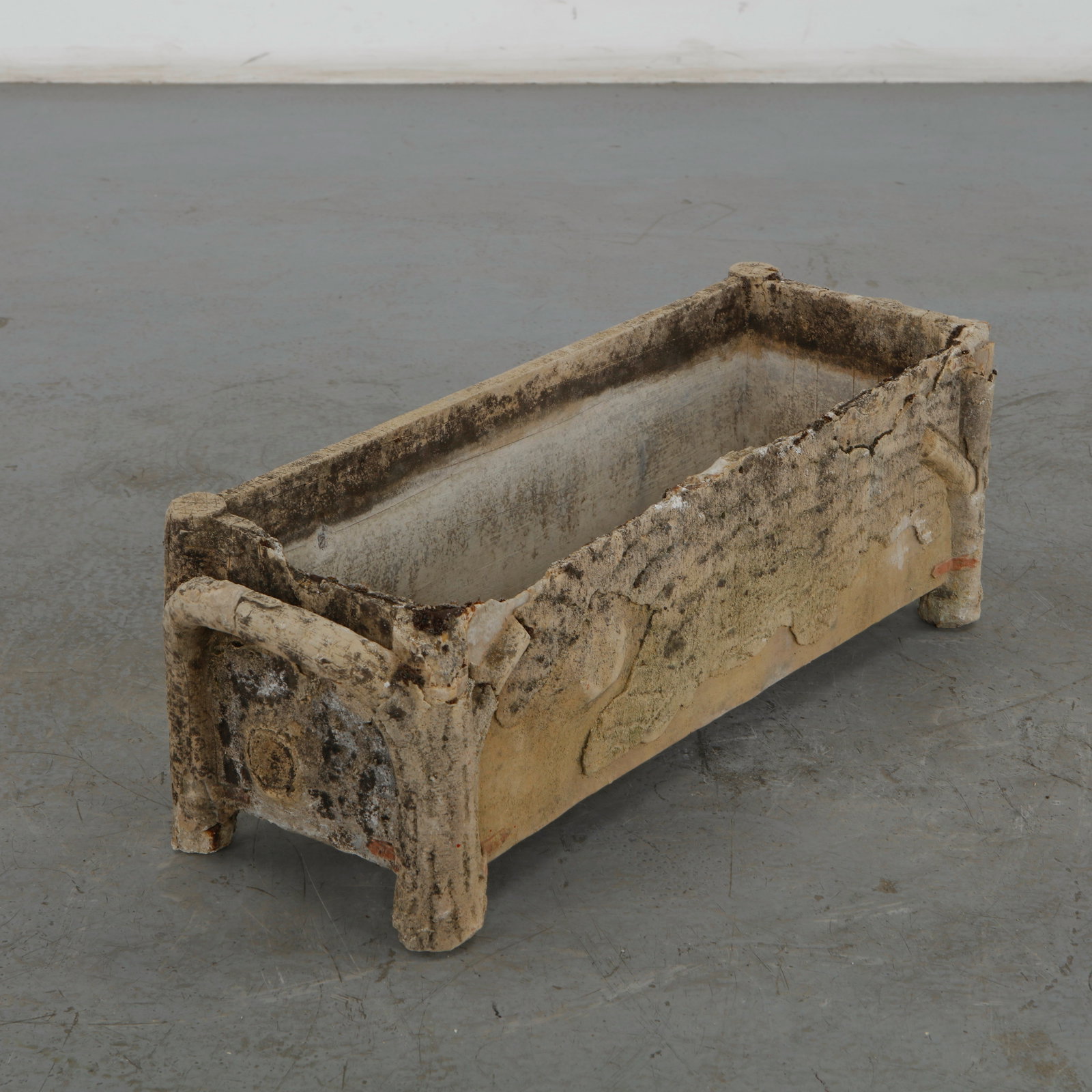 Faux Bois Rectangular Planter, 1960s (1 of 13)