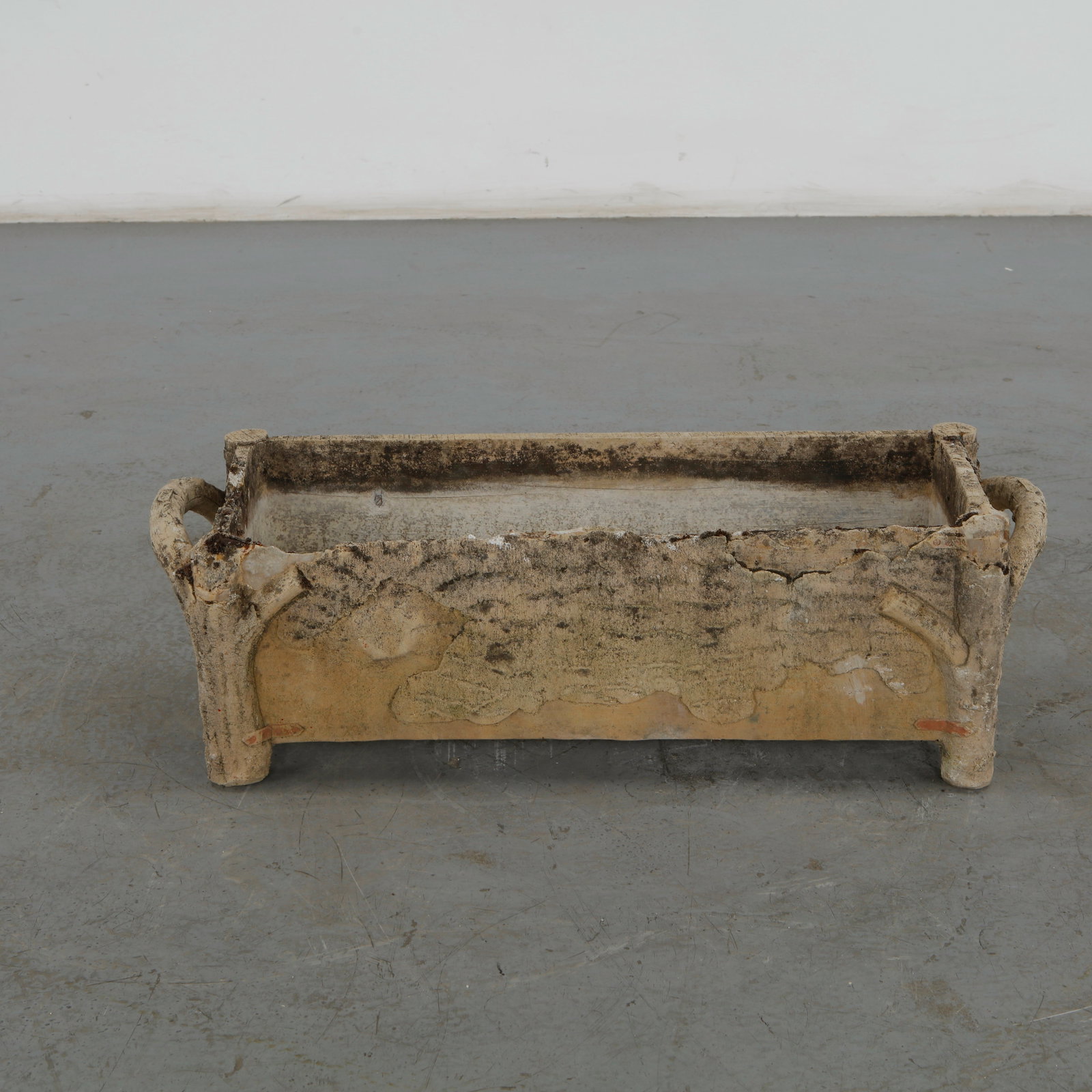 Faux Bois Rectangular Planter, 1960s - 5