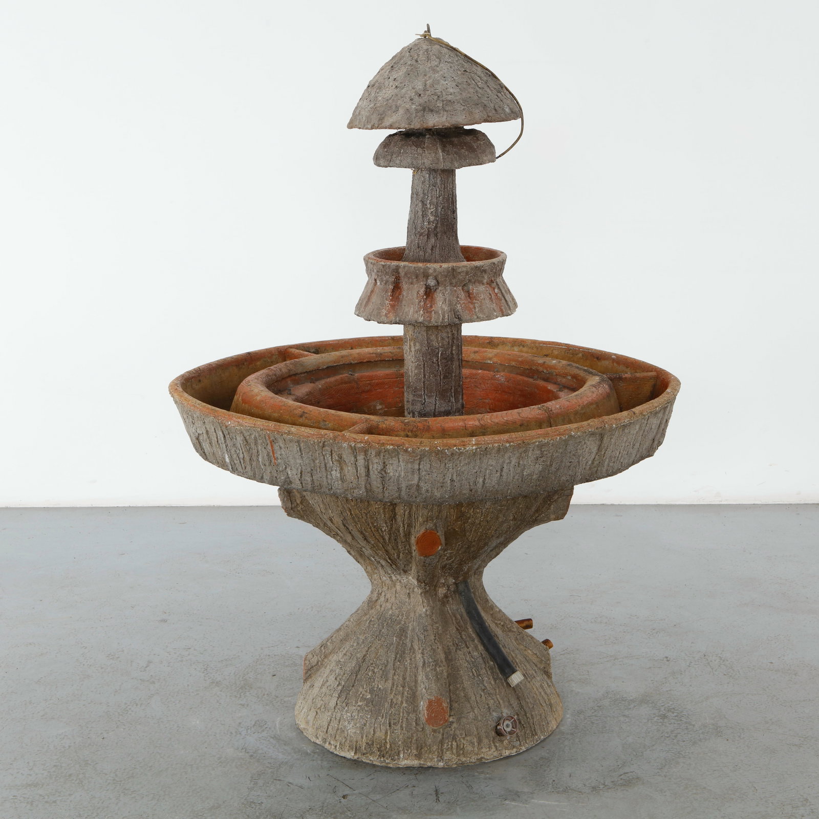 Monumental Faux Bois Fountain, 1960s (1 of 20)