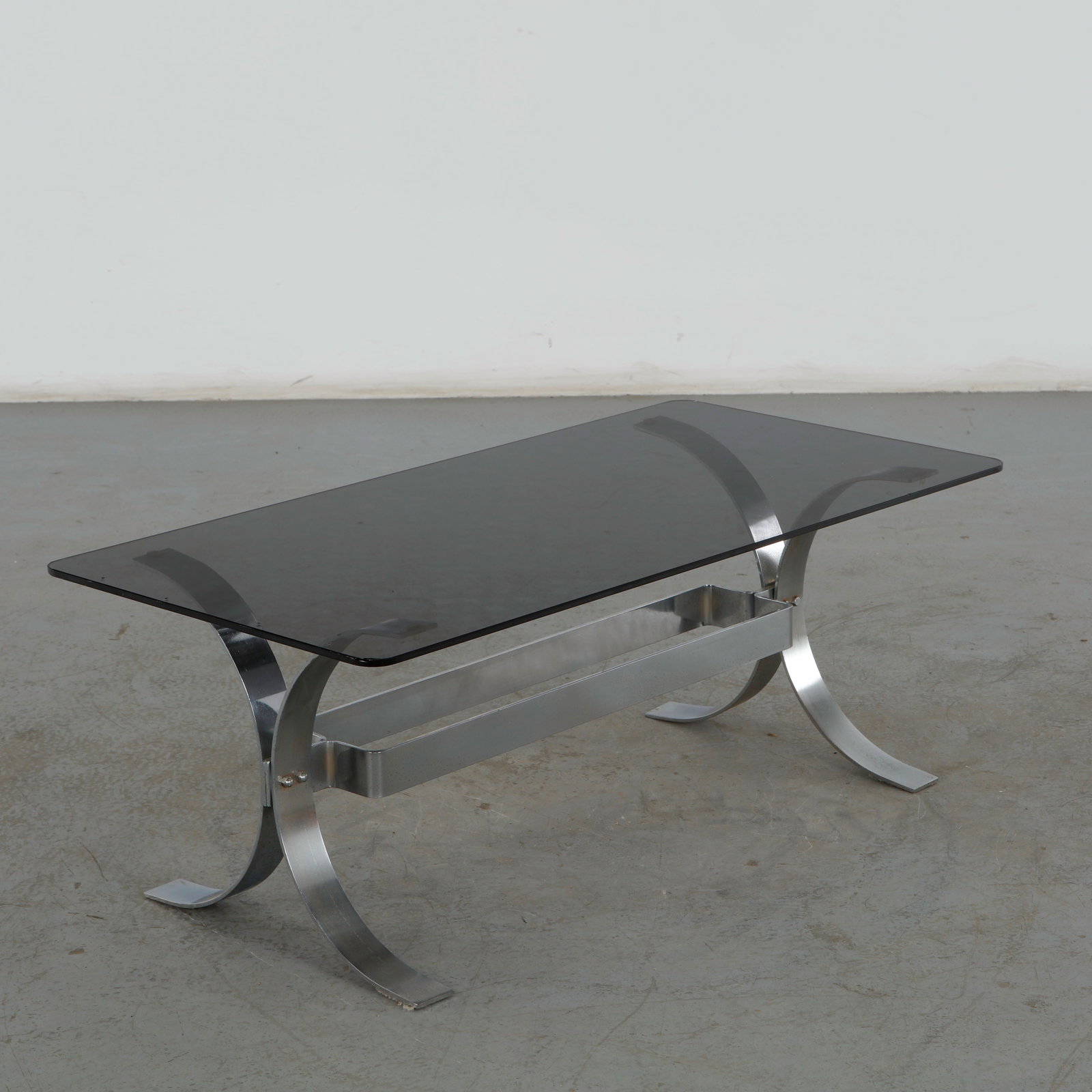 Coffee Table in Chrome and Glass in the style of Osvaldo Borsani, 1960s (1 of 16)