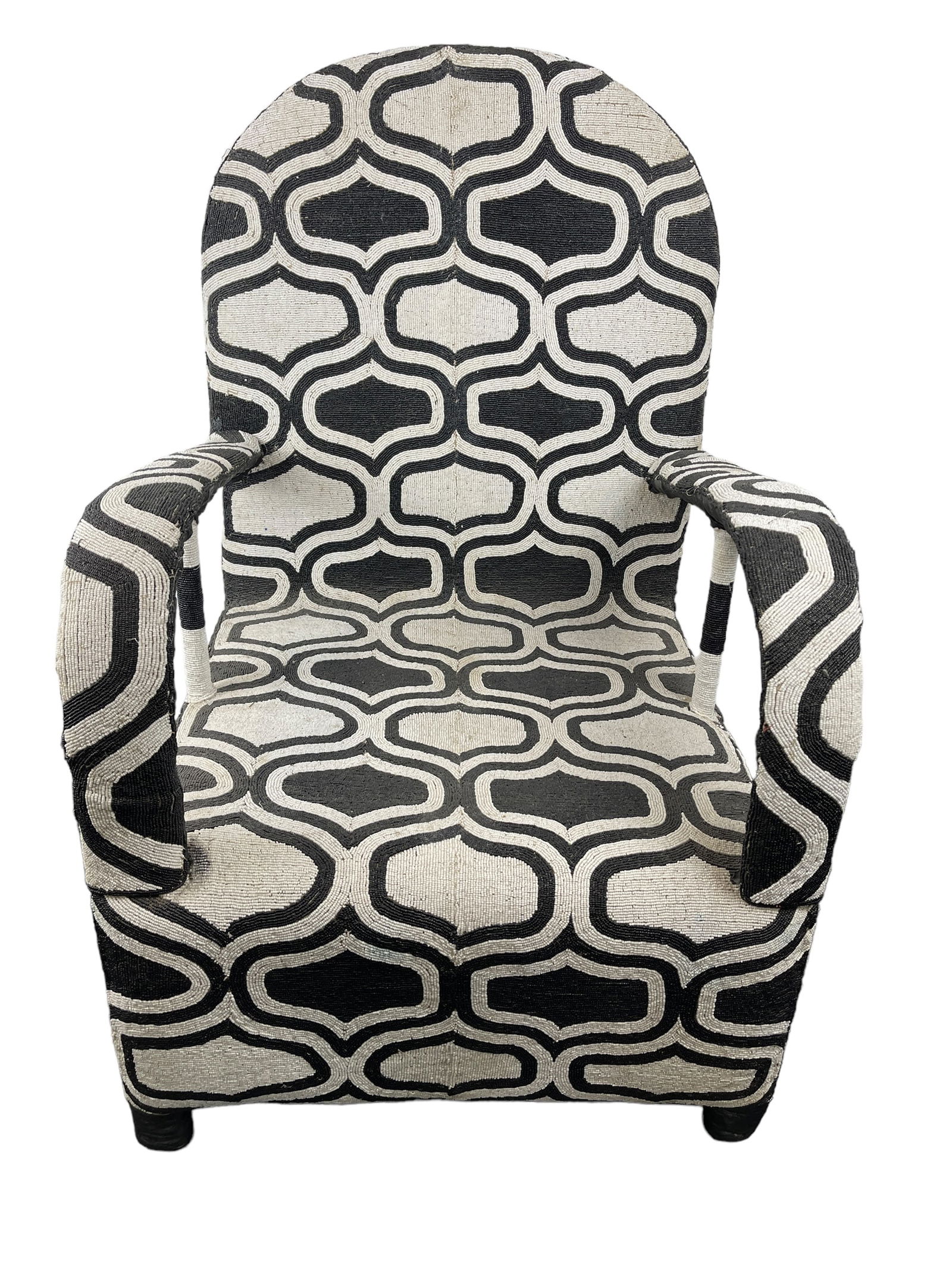 Yoruba Nigerian Hand Beaded Chair (1 of 7)