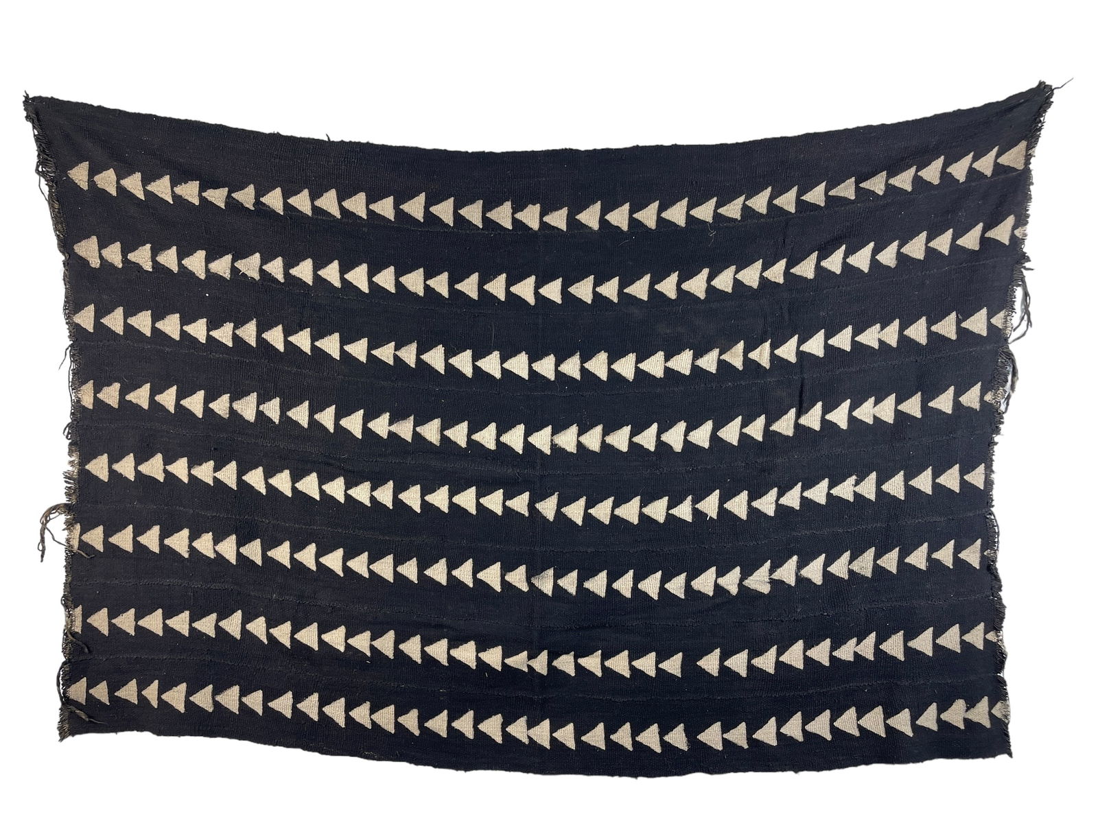Black & White African Triangle Mud Cloth Textile Mali (1 of 4)