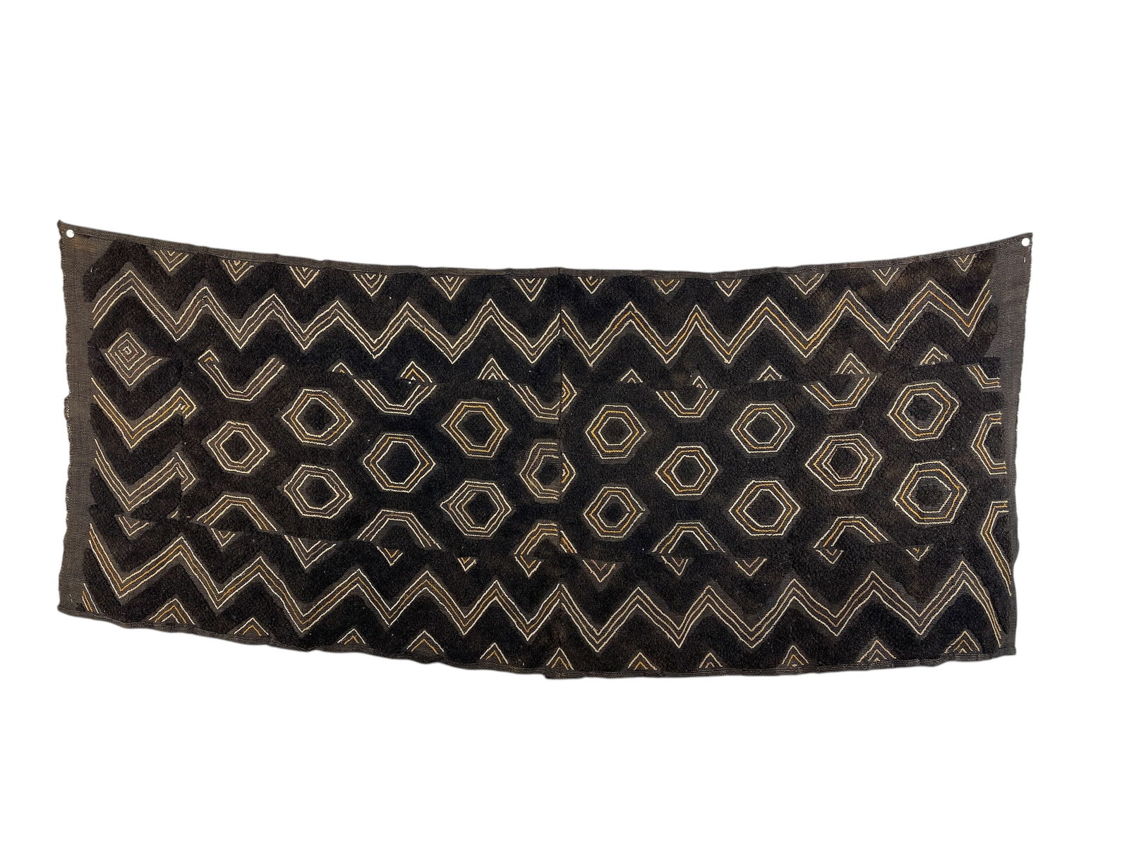 Rare One-of-a-Kind Vintage Kasai Velvet Kuba Textile (1 of 4)