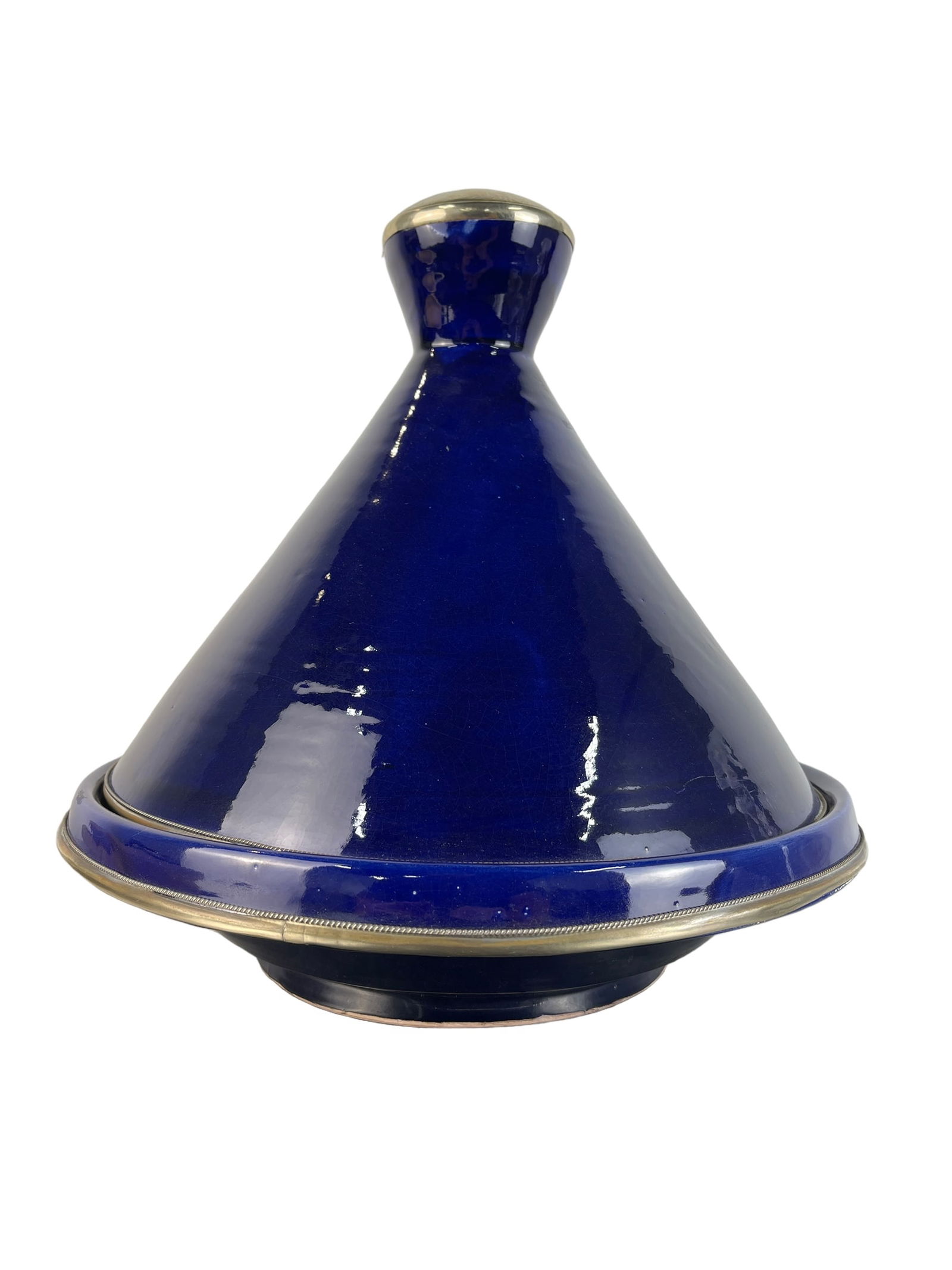 Moroccan Blue Serving Tagine by Moroccan Artisans (1 of 5)