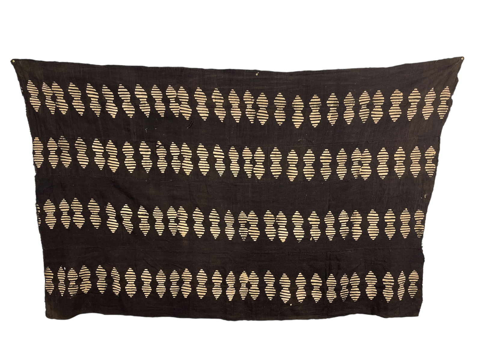 Ebony Black & White Bogolan Mali Mud Cloth (1 of 5)