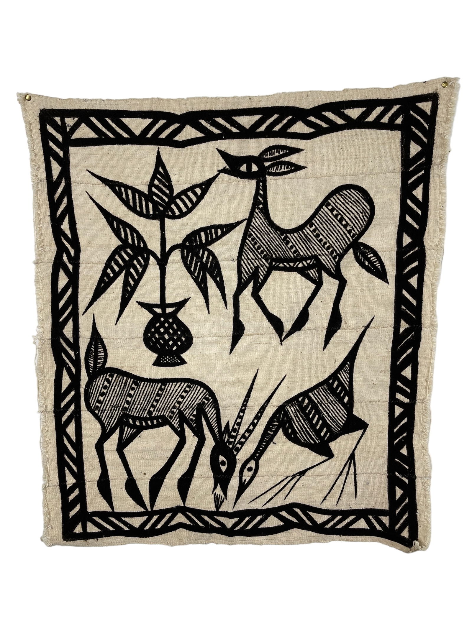 Vintage African Mud Cloth Senufo Korhogo Tapestry (1 of 3)