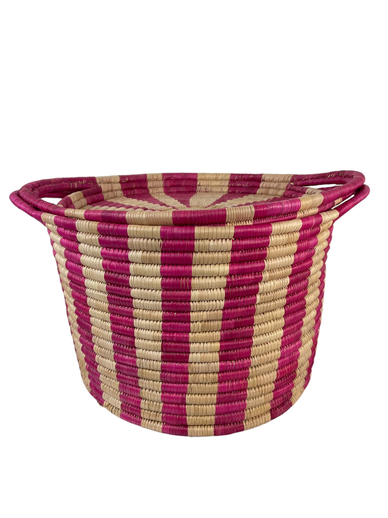 Handwoven African Ineke Basket w/Lid (1 of 3)