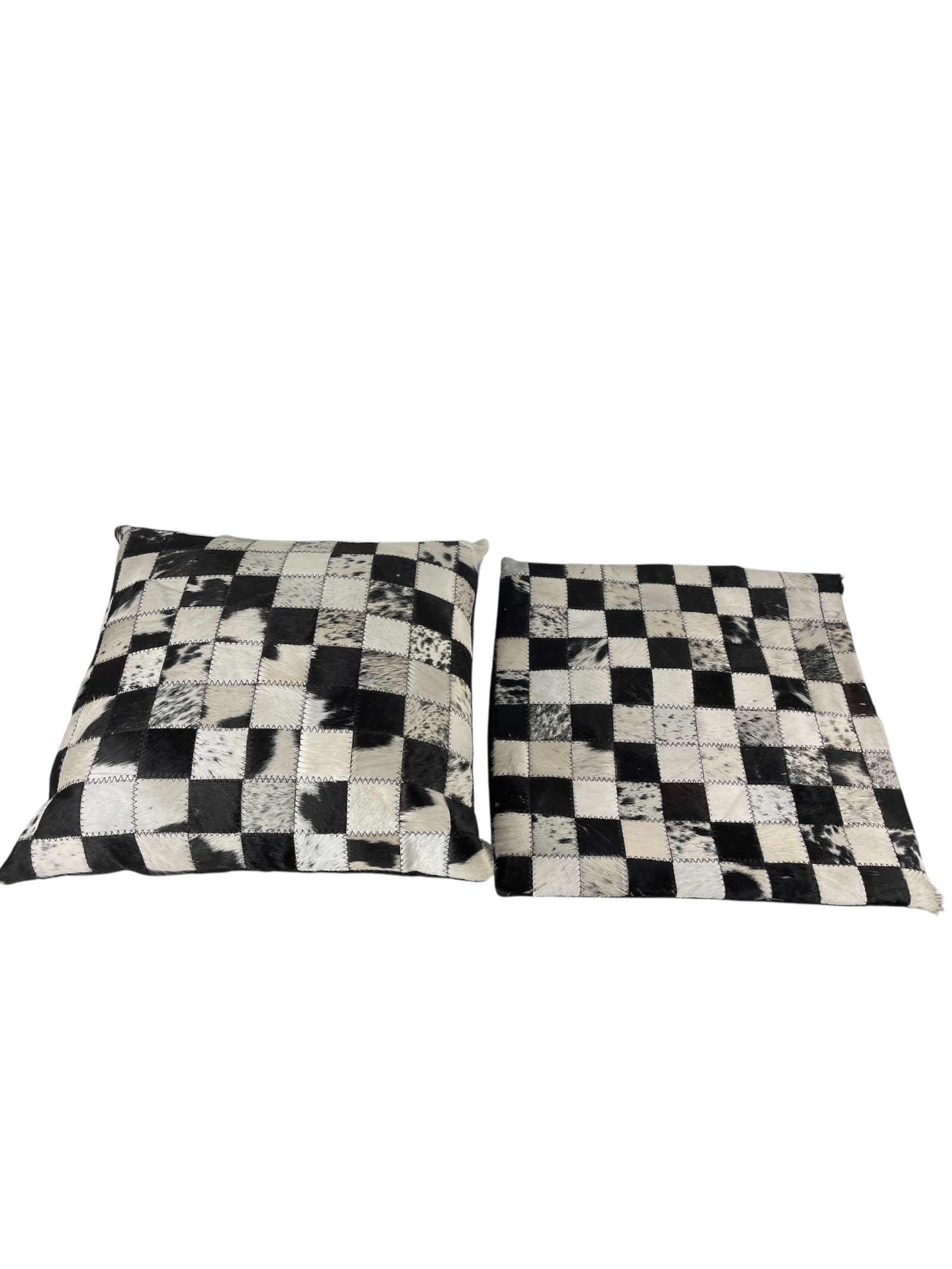 Set of Patchwork Cowhide Pillow & Cover (1 of 4)