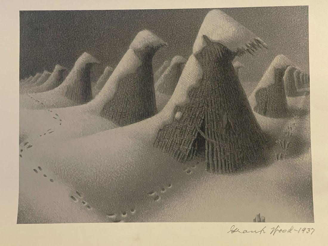 GRANT WOOD (1891-1942) Lithograph Signed (1 of 5)