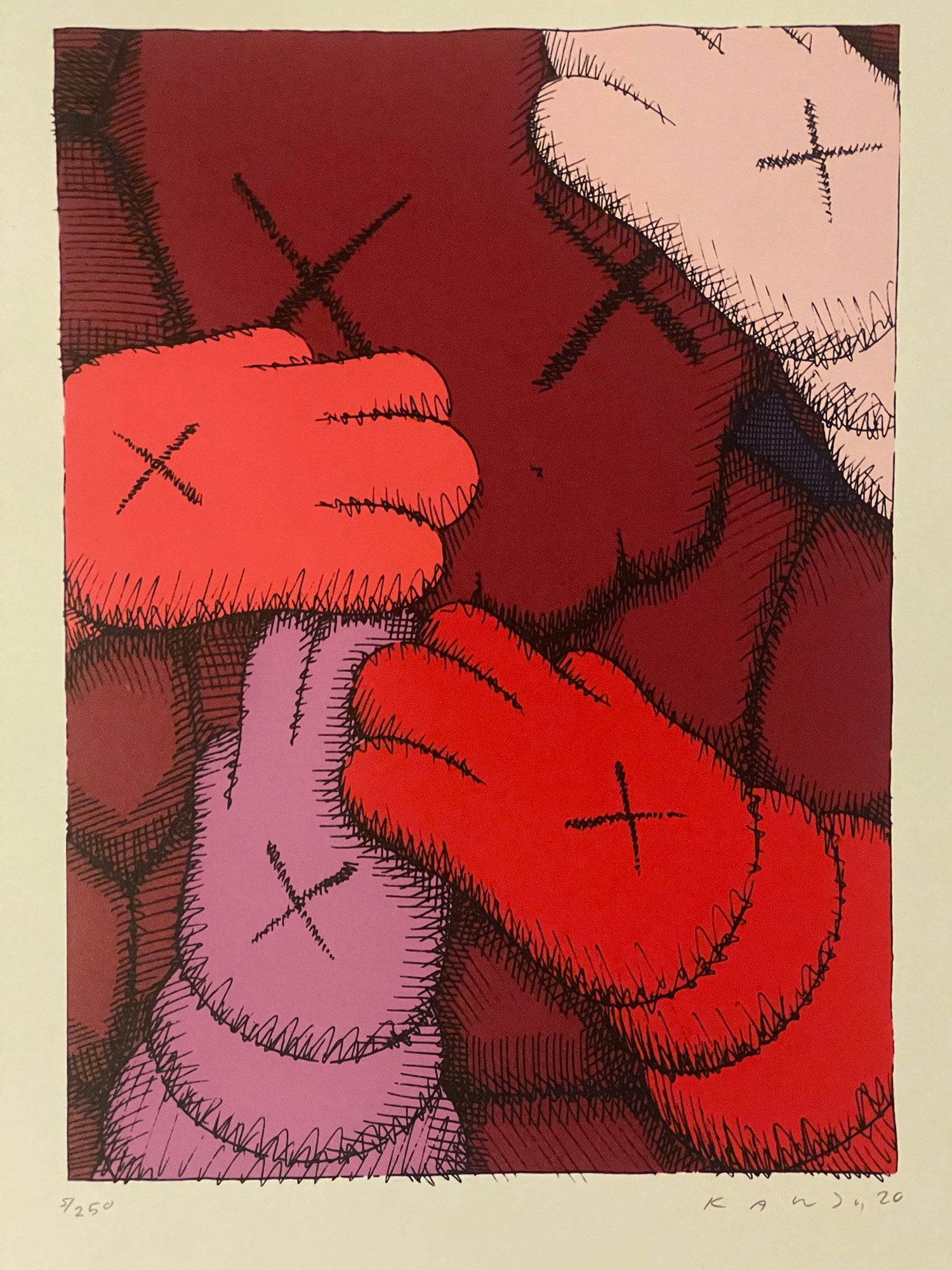 KAWS "URGE" Screen Print Hand Signed and Numbered (1 of 5)