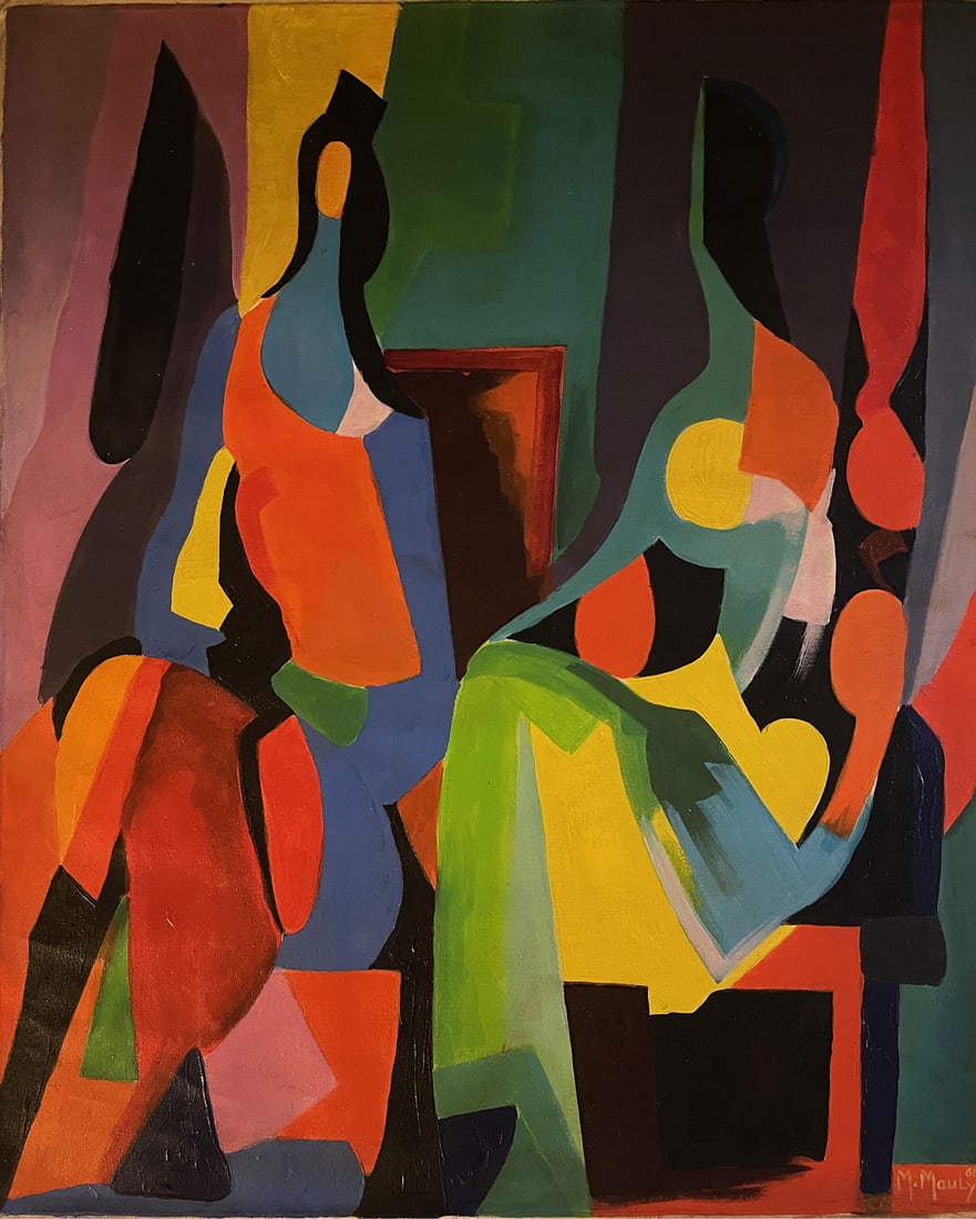 1968 Marcel Mouly Oil on Canvas (1 of 10)