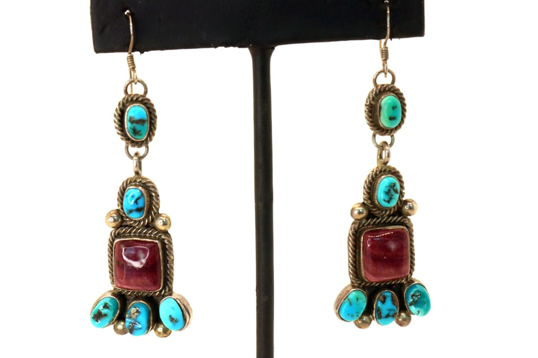 Vintage Navajo Artist Jarvis Hoskie Earrings (1 of 5)