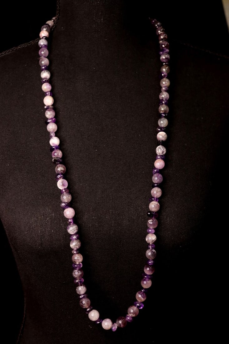 Handmade Beautiful AAA Amethyst Necklace (1 of 4)