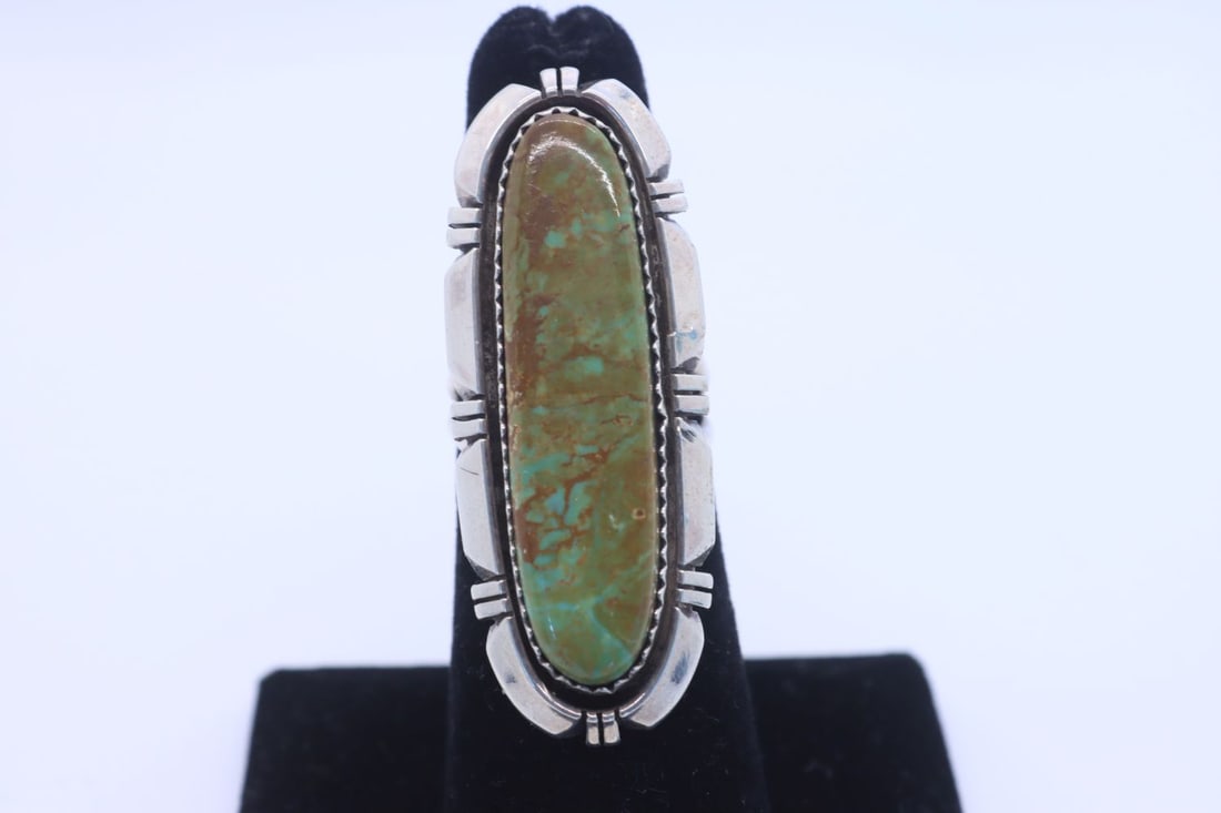 Navajo IRV Monte King's Manassa Turquoise Ring (1 of 3)