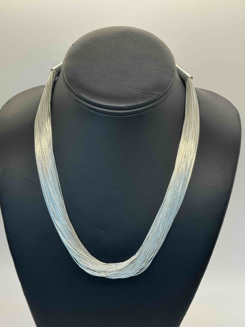 Liquid Sterling Silver 50 Strand Necklace (1 of 3)