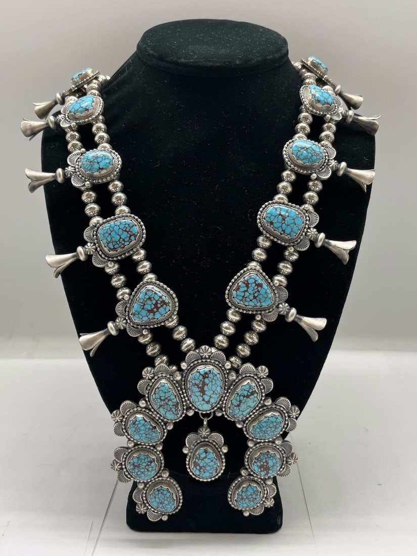 Navajo R. Bennet Prince Egyptian Squash Blossom (1 of 4)