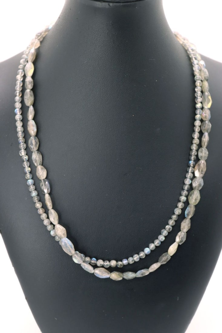 Handmade Beautiful Labradorite 2 Strand Necklace (1 of 4)