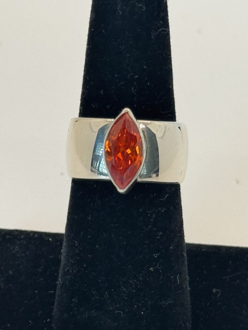 Contemporary Navajo Sterling Silver Ring (1 of 5)