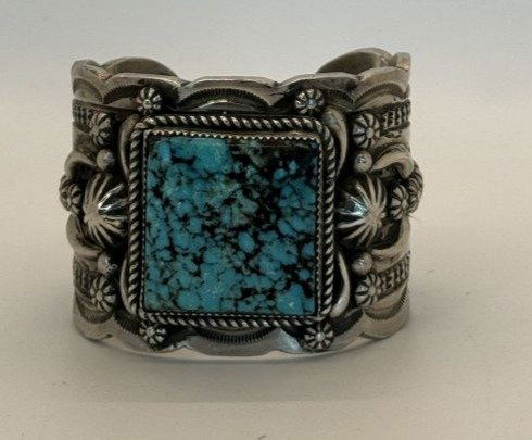 Richard Jim Morenci Turquoise Cuff (1 of 4)