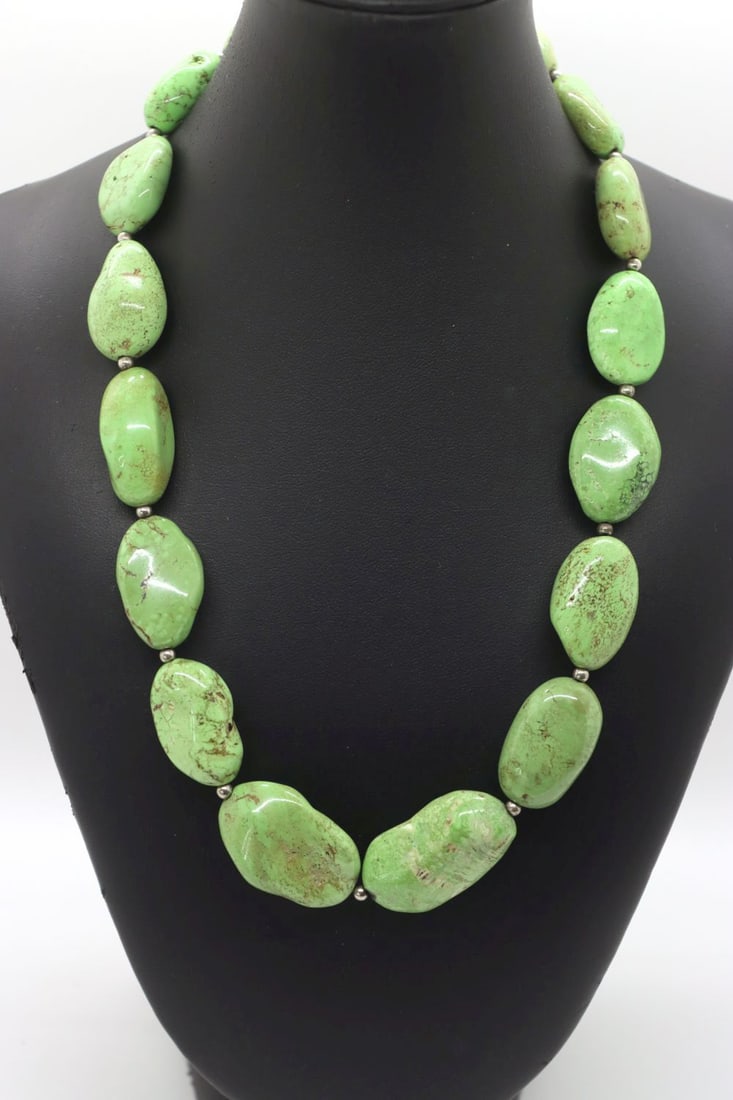 Rare Natural AAAA Gaspeite Necklace (1 of 3)