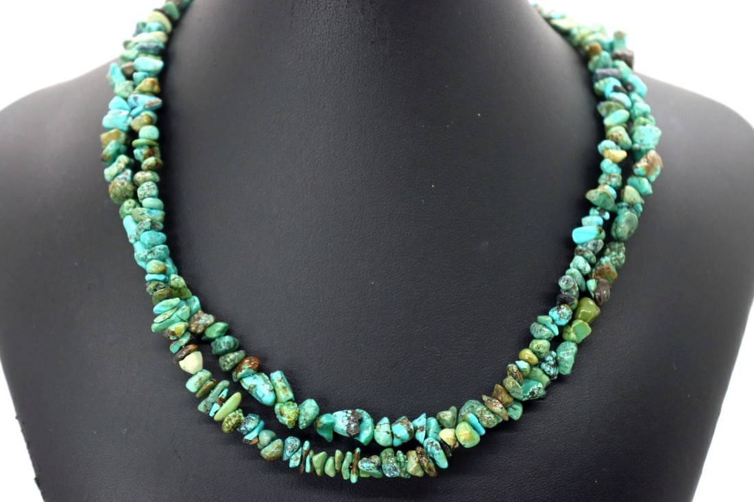 Beautiful 2 Strand AAA Royston Turquoise Necklace (1 of 5)