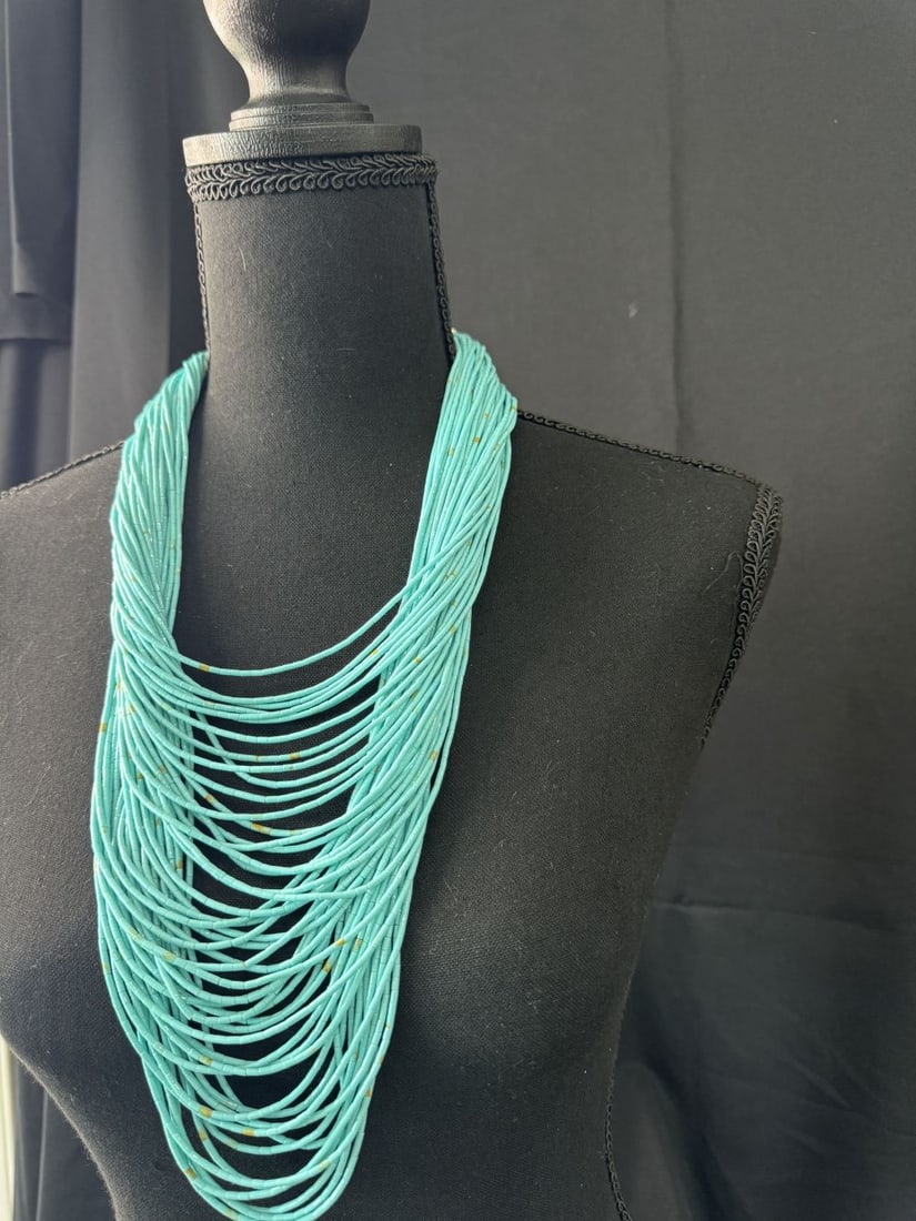Fifty Strand Graduated Turquoise Necklace (1 of 4)