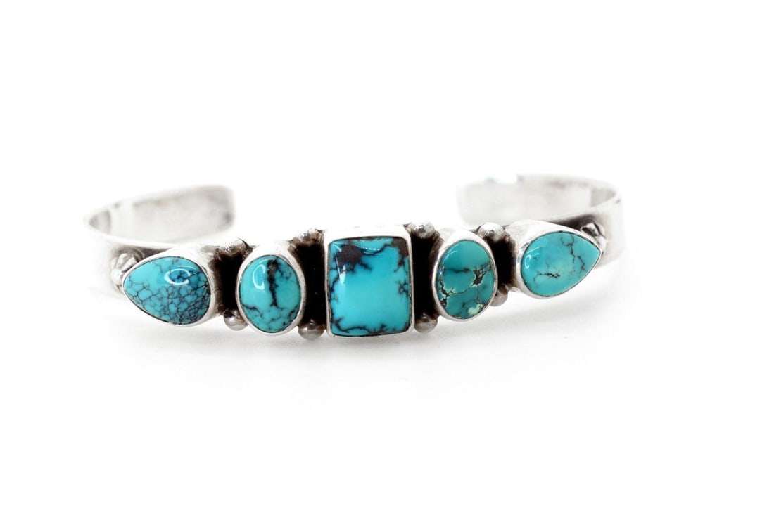 Juan Willie  Lone Mountain Turquoise Cuff (1 of 6)