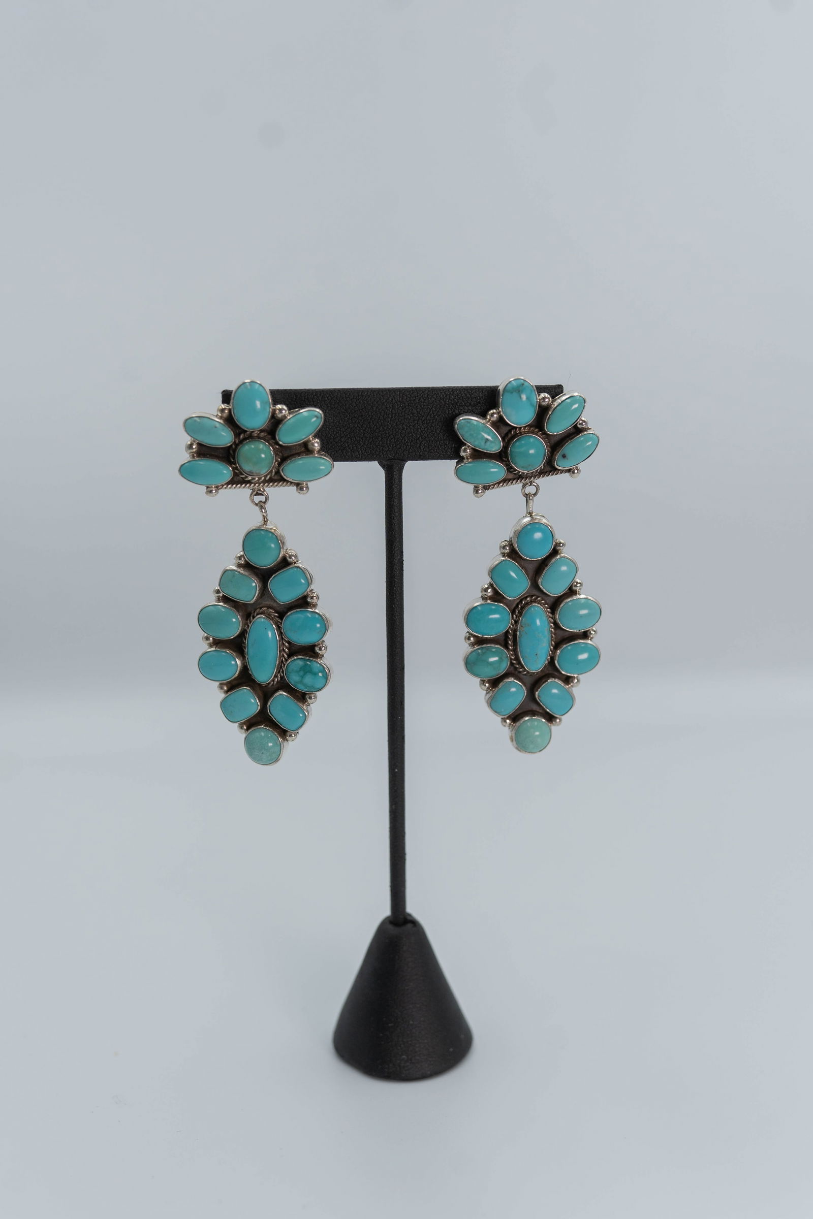 Navajo D. Wylie Sonoran Gold Turquoise Earrings (1 of 8)