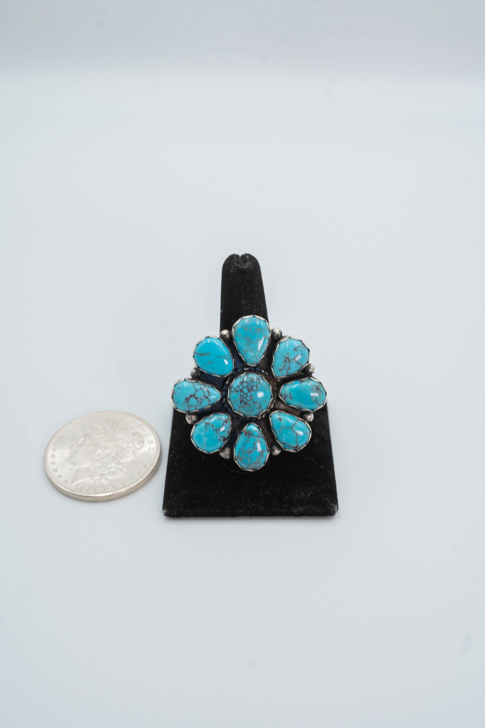 Navajo Blaine Yellowhorse PrinceTurquoise Ring (1 of 9)