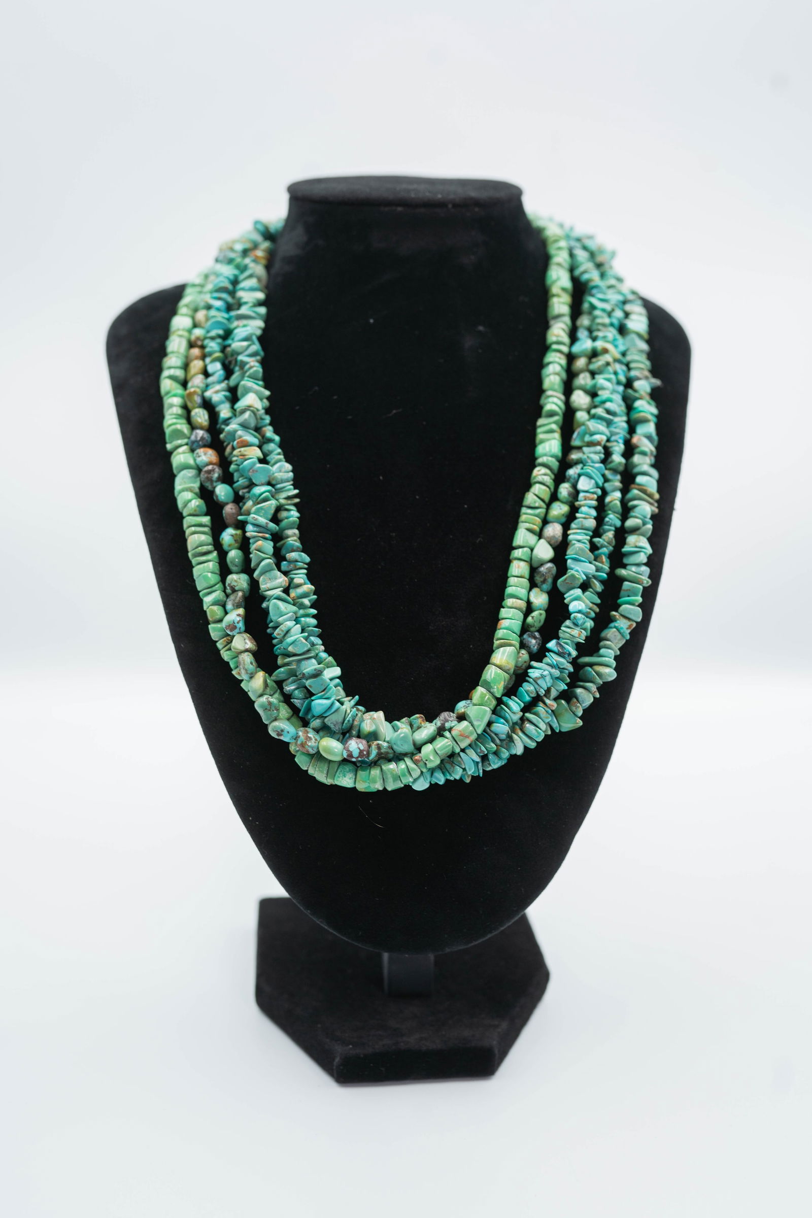 Navajo AAAA Royston 5 strand Necklace (1 of 9)