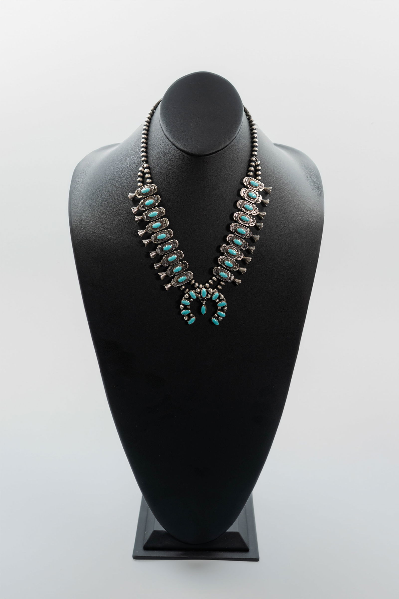 Ella Peters Turquoise Squash Blossom Necklace (1 of 9)