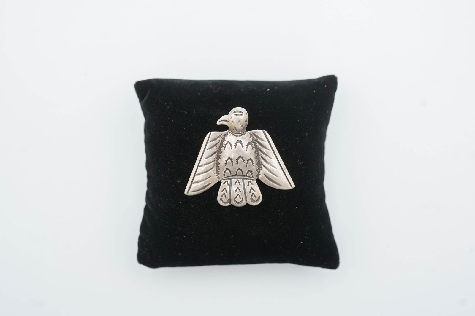 Navajo Sterling Silver Thunderbird Pin (1 of 1)