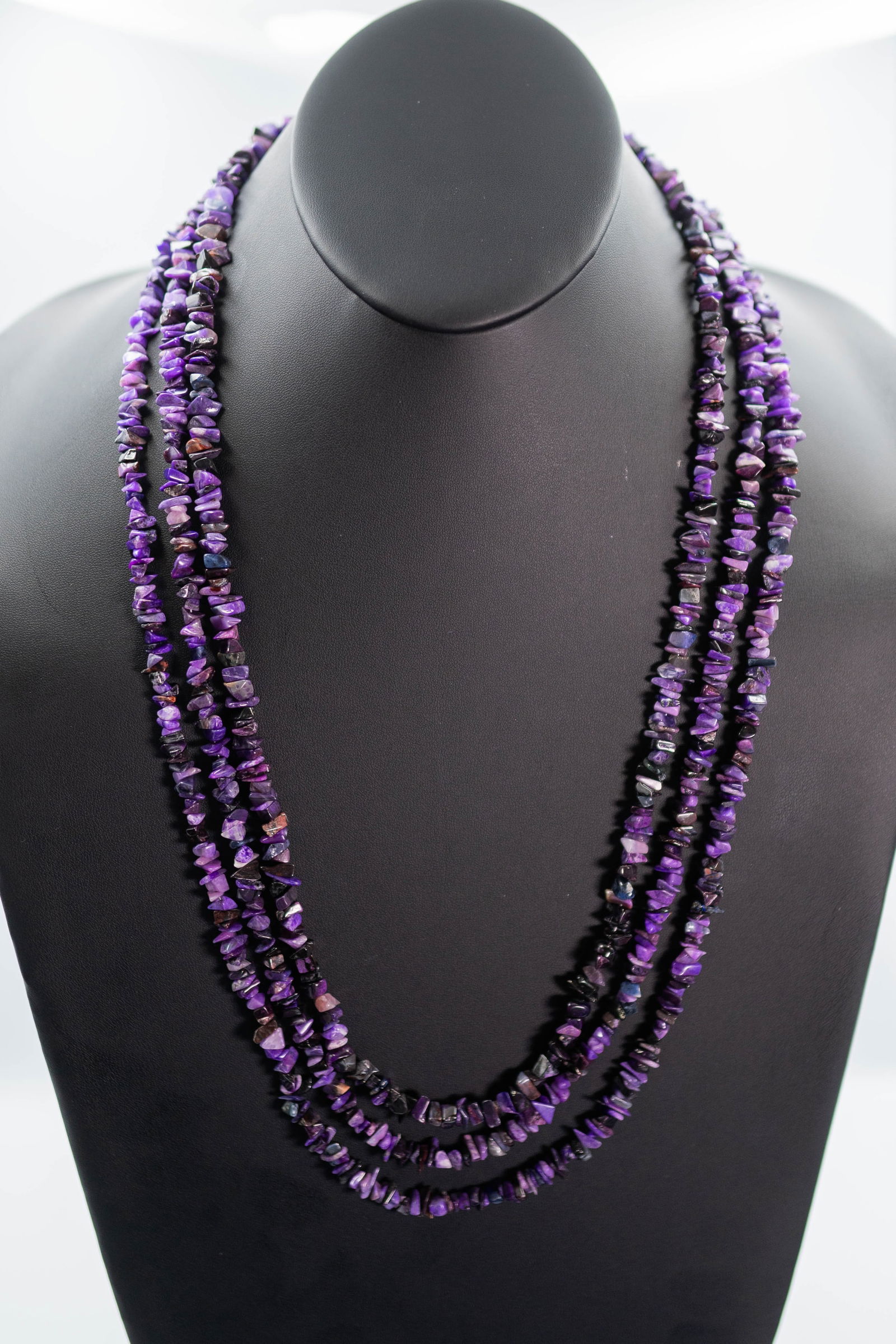 AAAA Sugilite Incredible Three Strand Necklace (1 of 6)