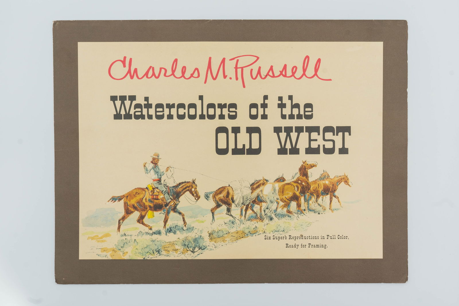 Charles M Russell 1958 Old West Watercolors (1 of 8)