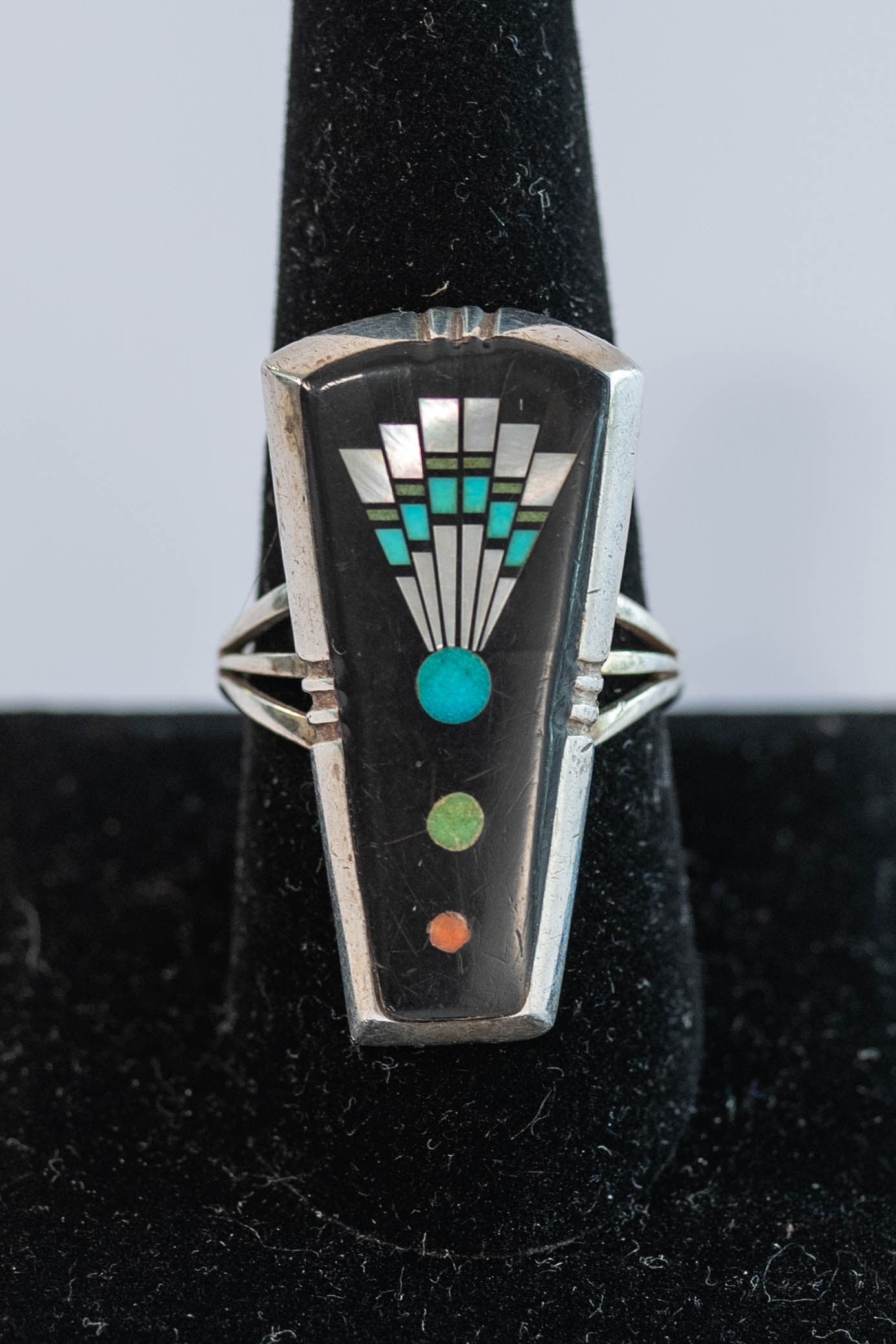 Alvin Yellow Horse Vintage Inlaid Ring (1 of 3)