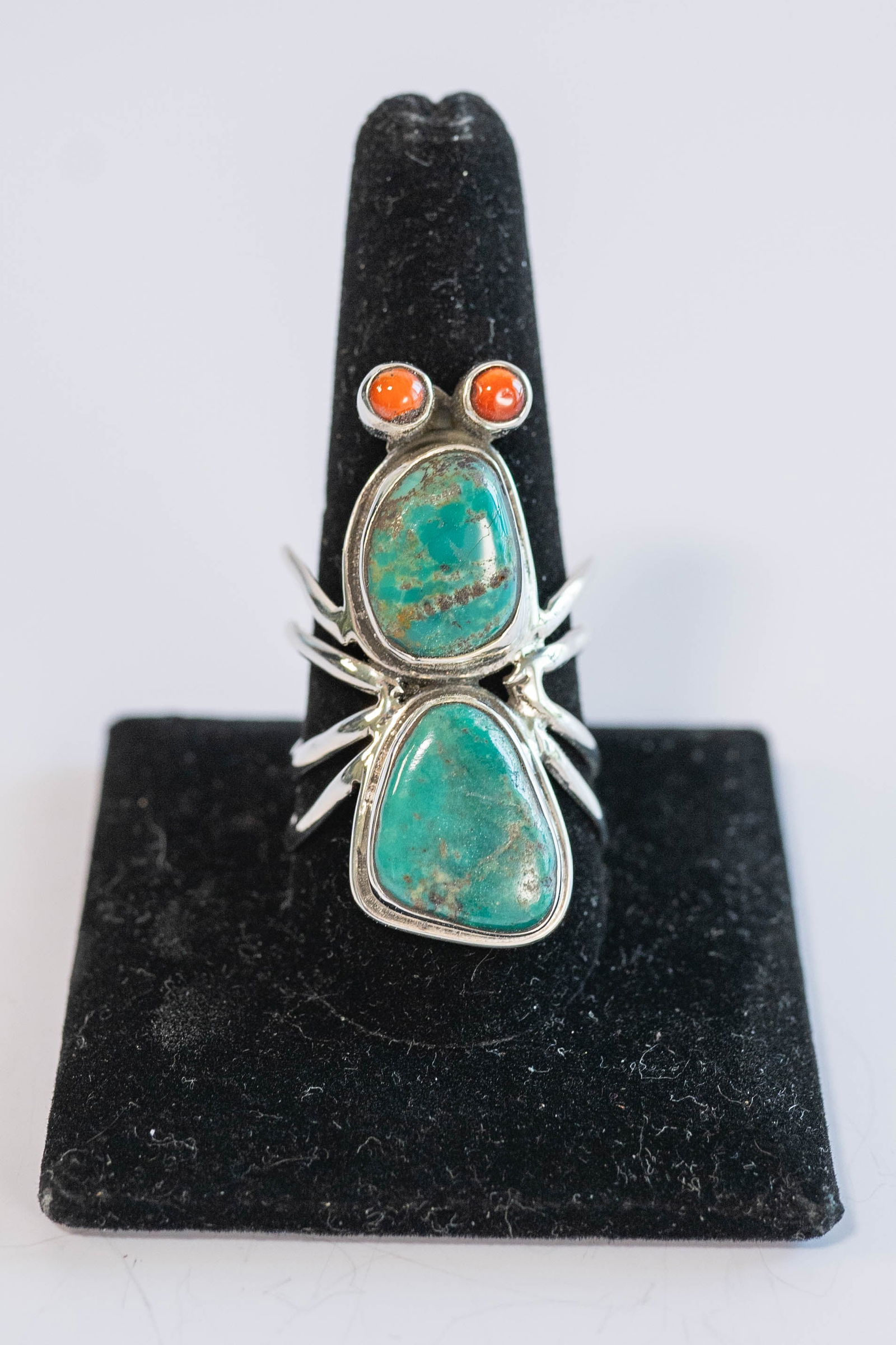 Green Kingman Turquoise Bug Ring (1 of 5)