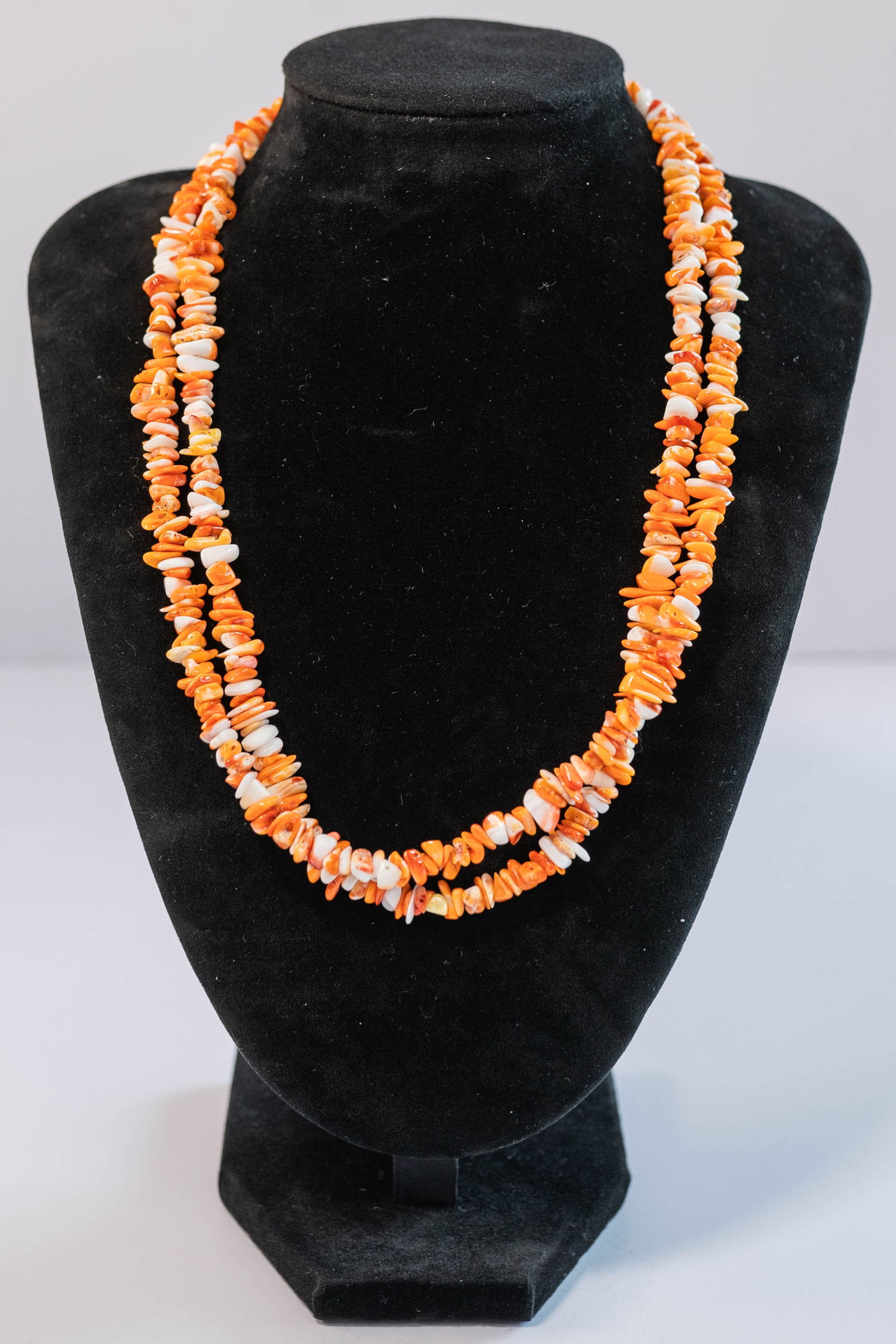 Orange AAAA Spiny Oyster Necklace (1 of 4)
