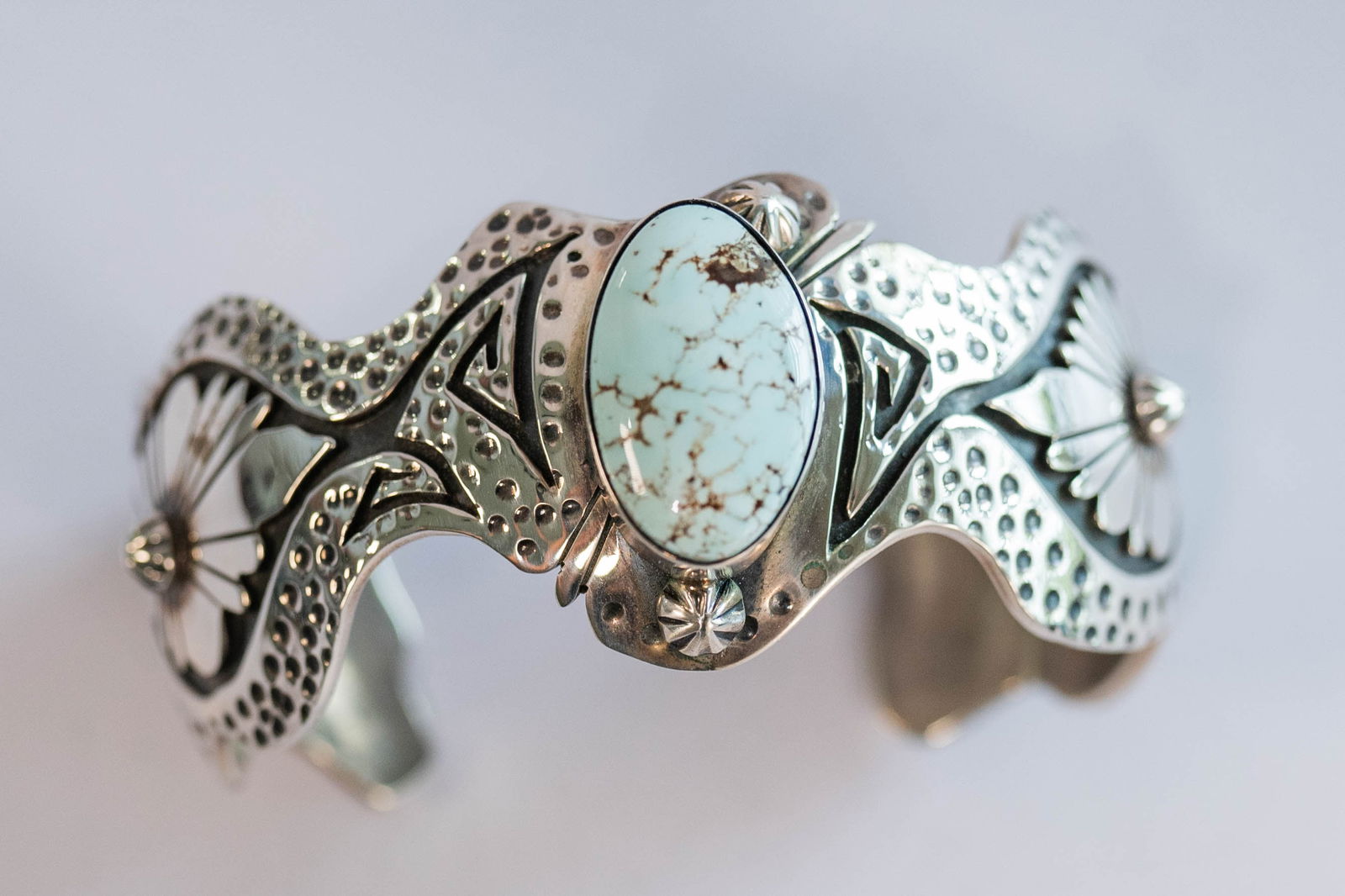 Rare Dry Creek Turquoise Cuff (1 of 5)