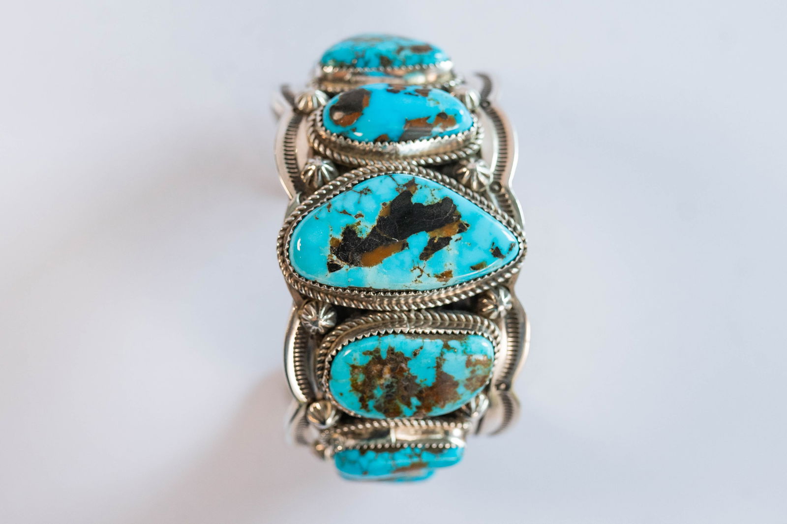 Delbert Delgarito Rare Turquoise Mountain Cuff (1 of 6)